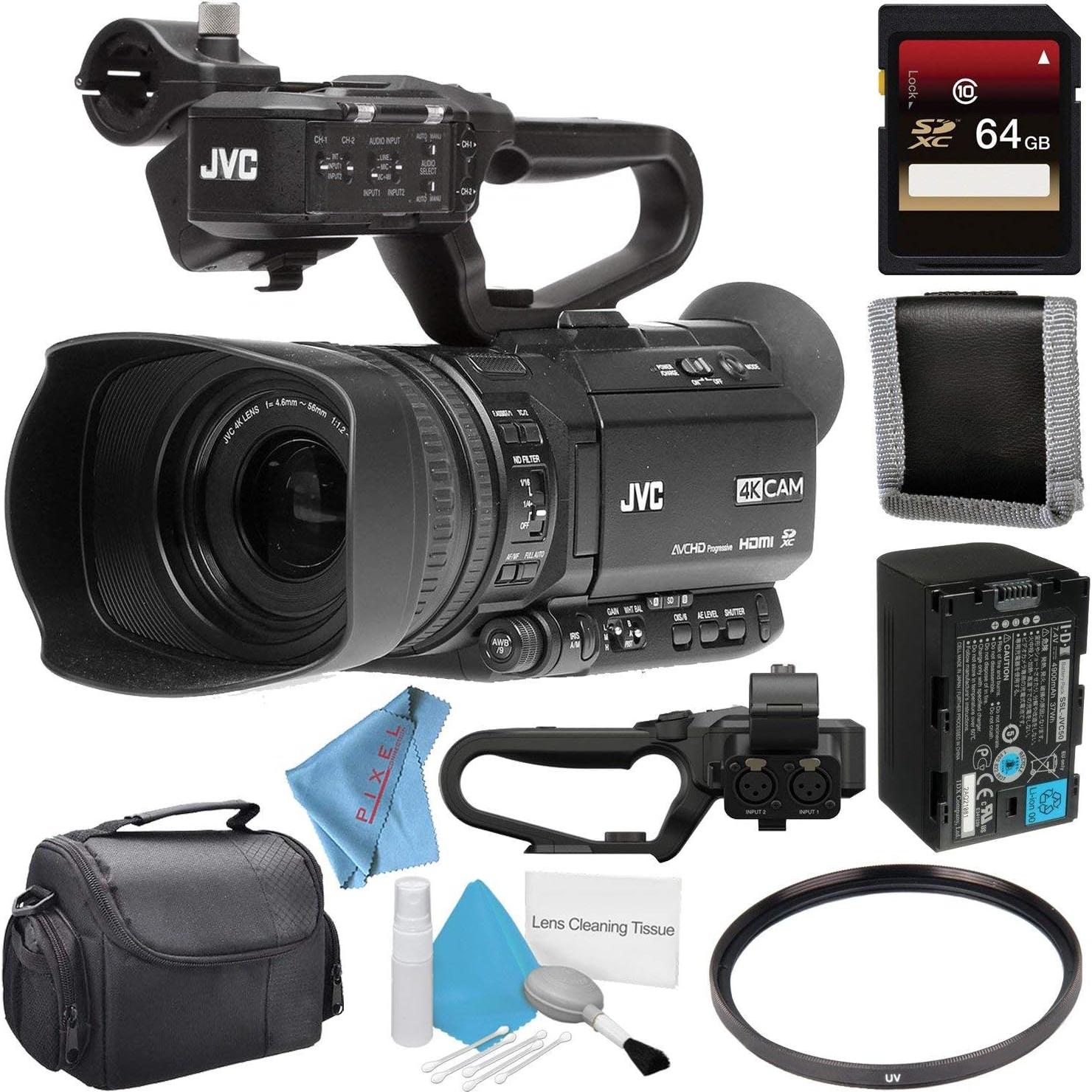 Cámara de Video JVC GY-HM250 UHD 4K Streaming + Accesorios