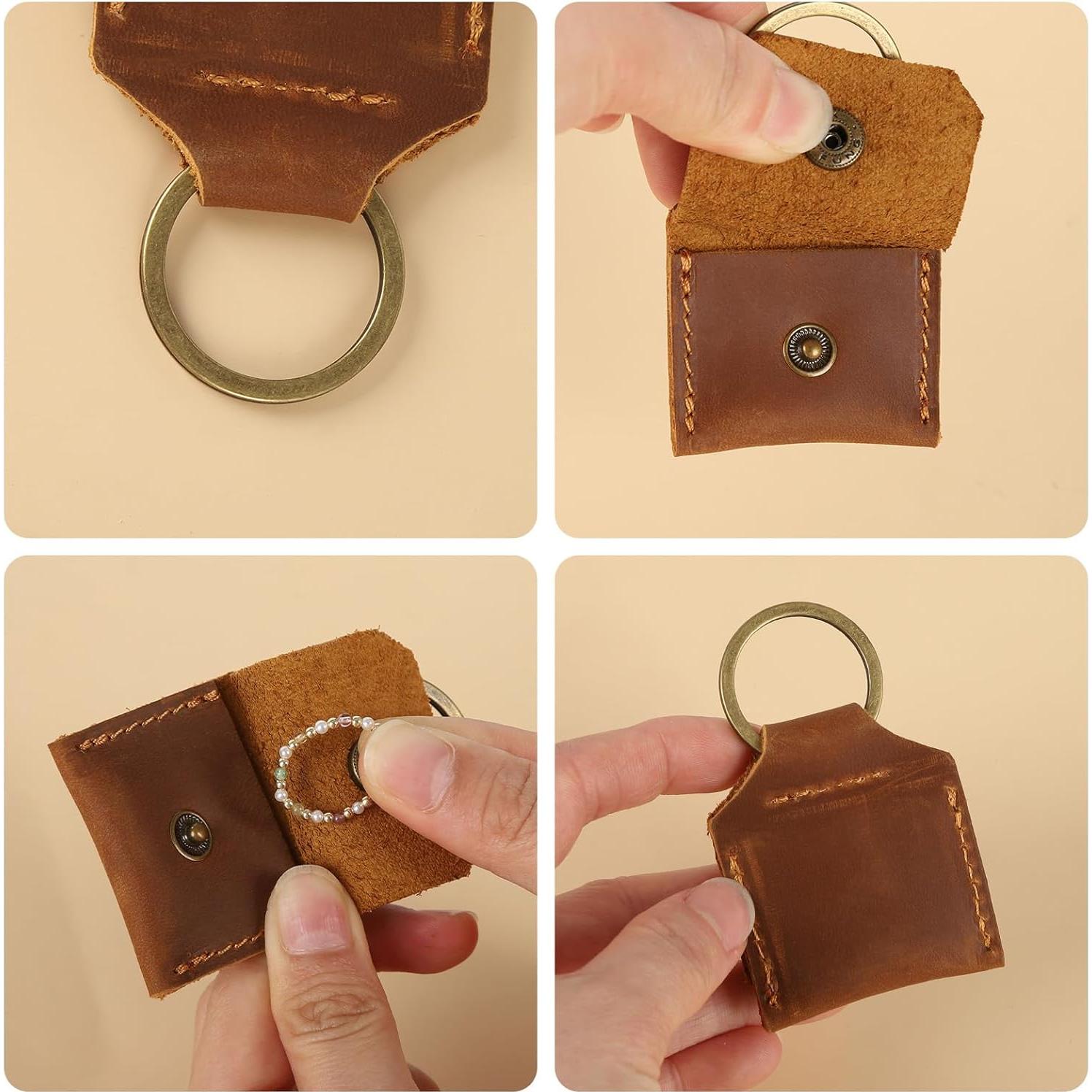 Estuche de Cuero Genuino Jack&Chris para Tarjetas SD y SIM