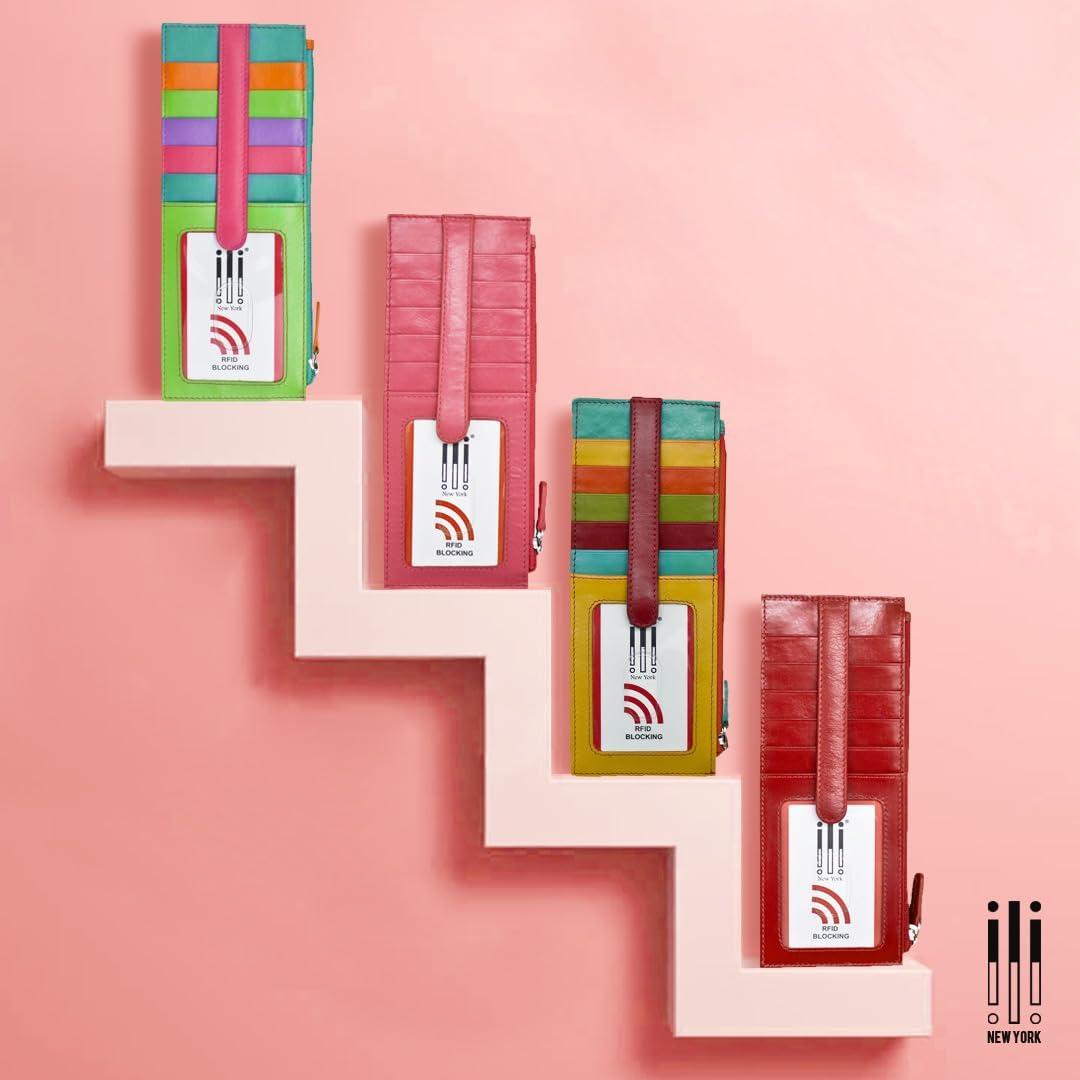 Cartera Slim Doble Cara ili Nueva York con Bloqueo RFID - Palm Beach