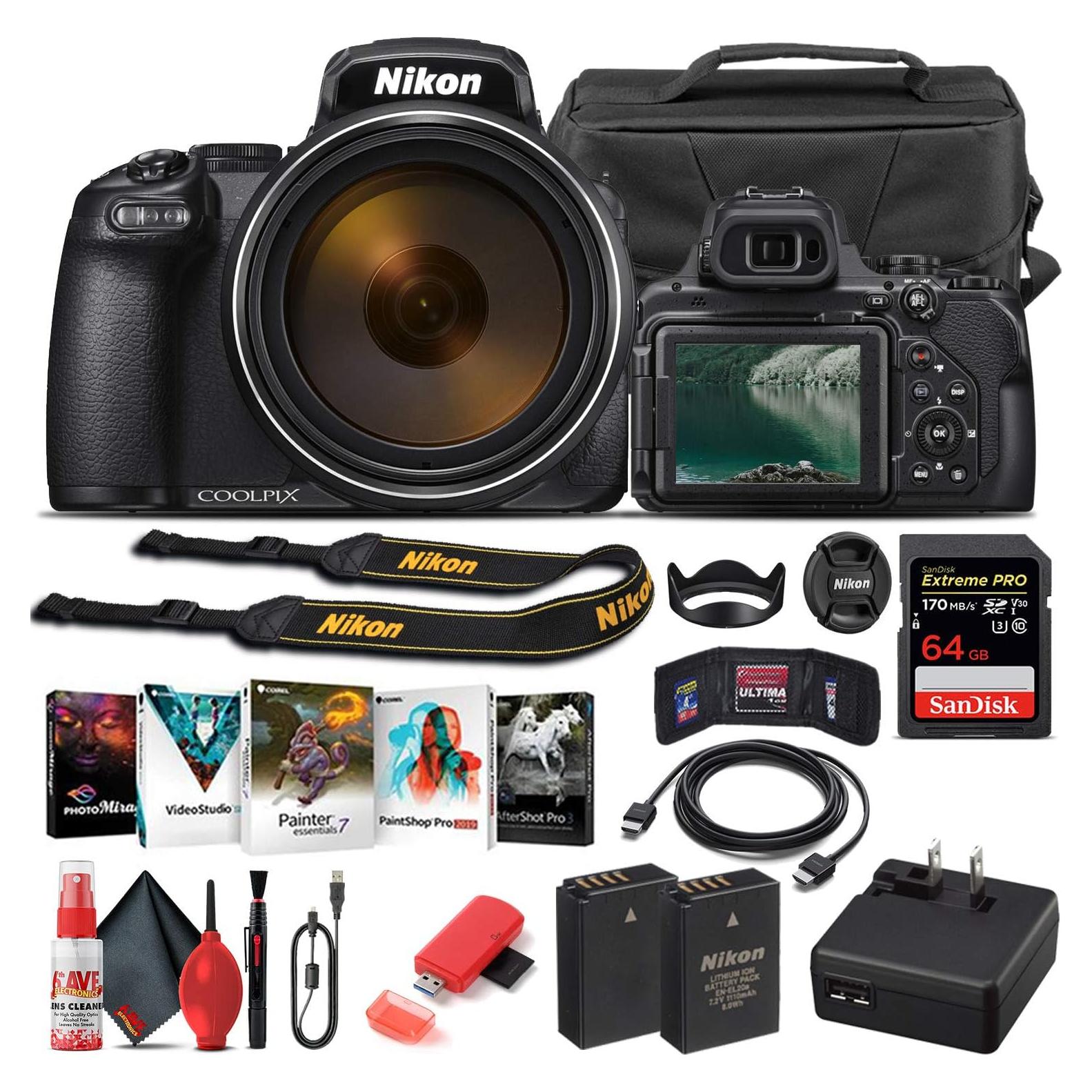 Cámara Digital Nikon COOLPIX P1000 16MP + Accesorios Completo