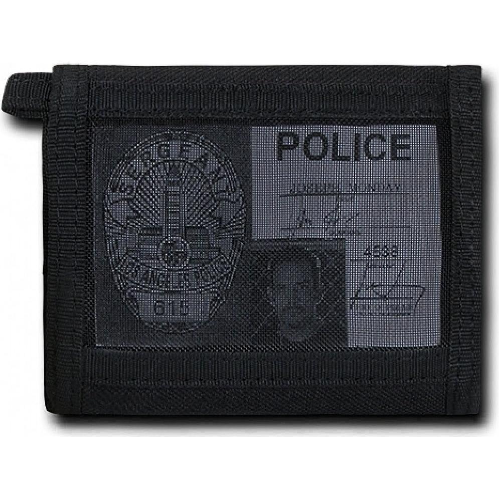 Billetera Táctica Rapdom T105 Azul Delgada Negra 18 Compartimentos