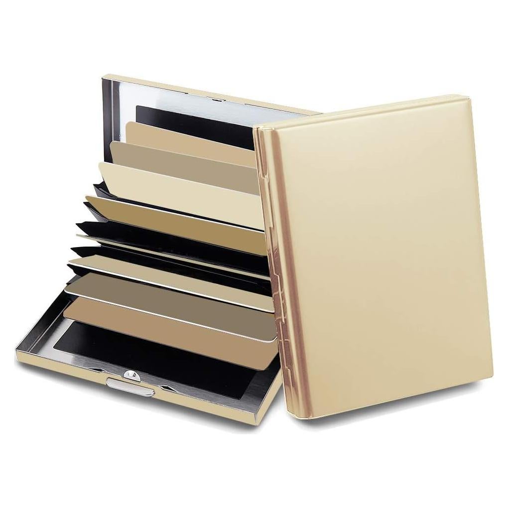 Cartera de Metal EASTNIGHTS con Bloqueo RFID - Oro