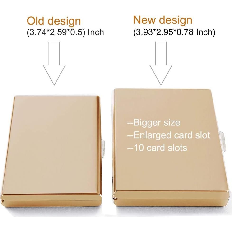 Cartera de Metal EASTNIGHTS con Bloqueo RFID - Oro