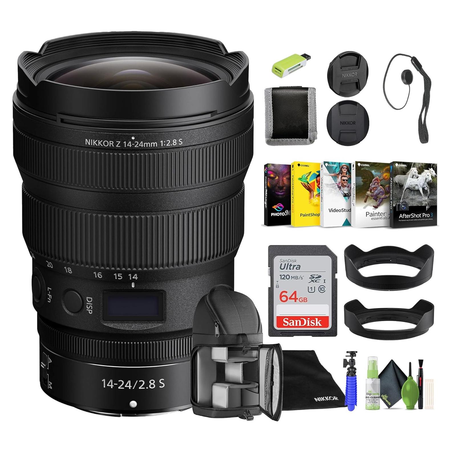 Lente Zoom Nikon NIKKOR Z 14-24mm f/2.8 S + Accesorios