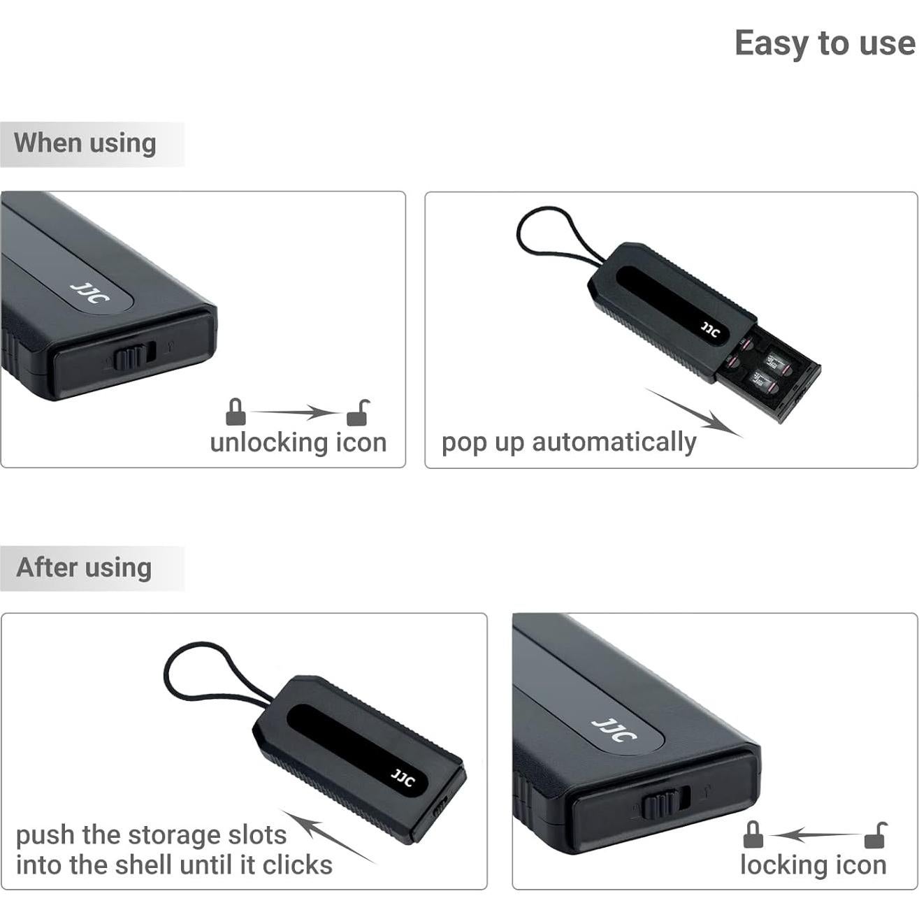 Estuche Organizador de Tarjetas de Memoria JJC 18 Slots