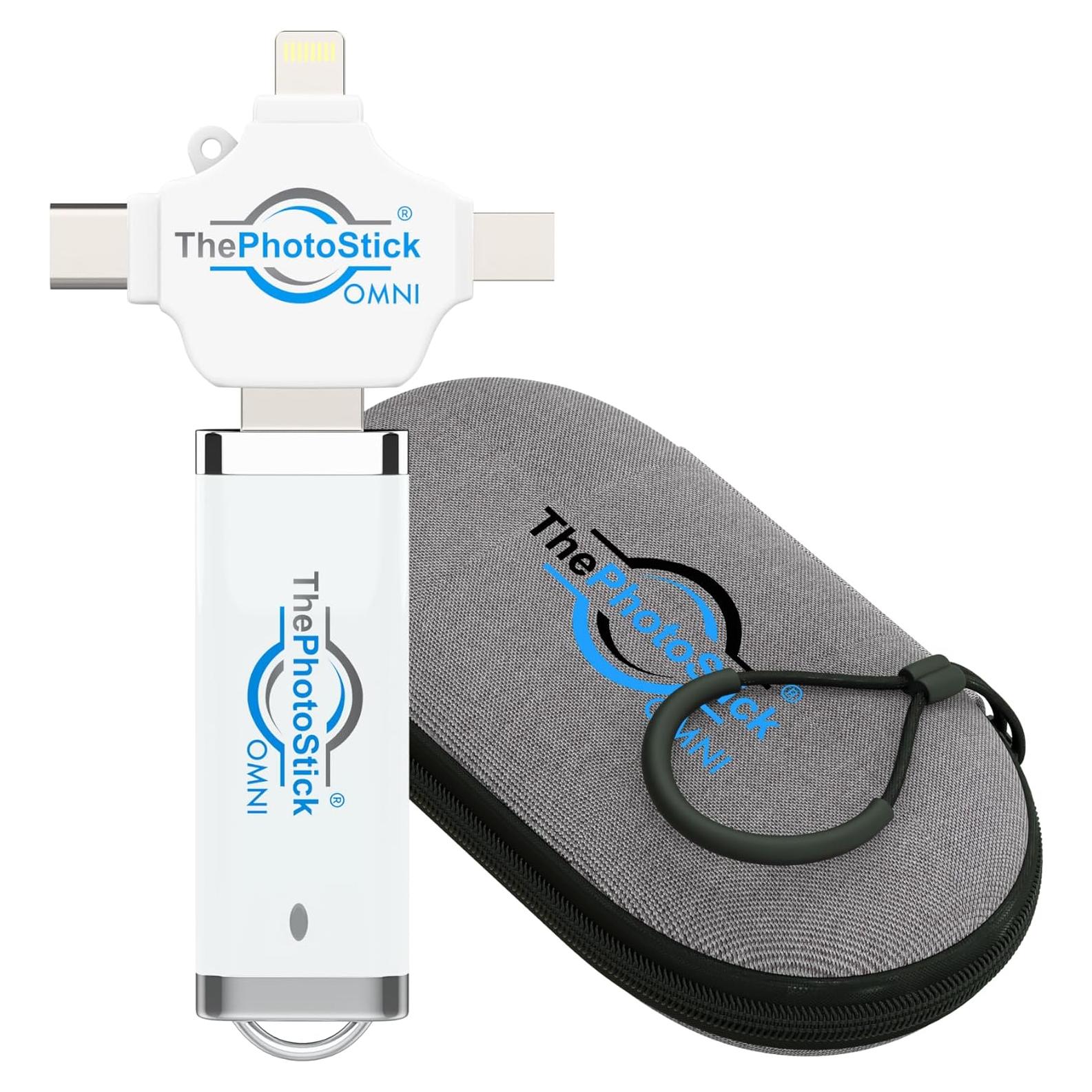 ThePhotoStick Omni 32GB + Funda Protectora - Respaldo Seguro