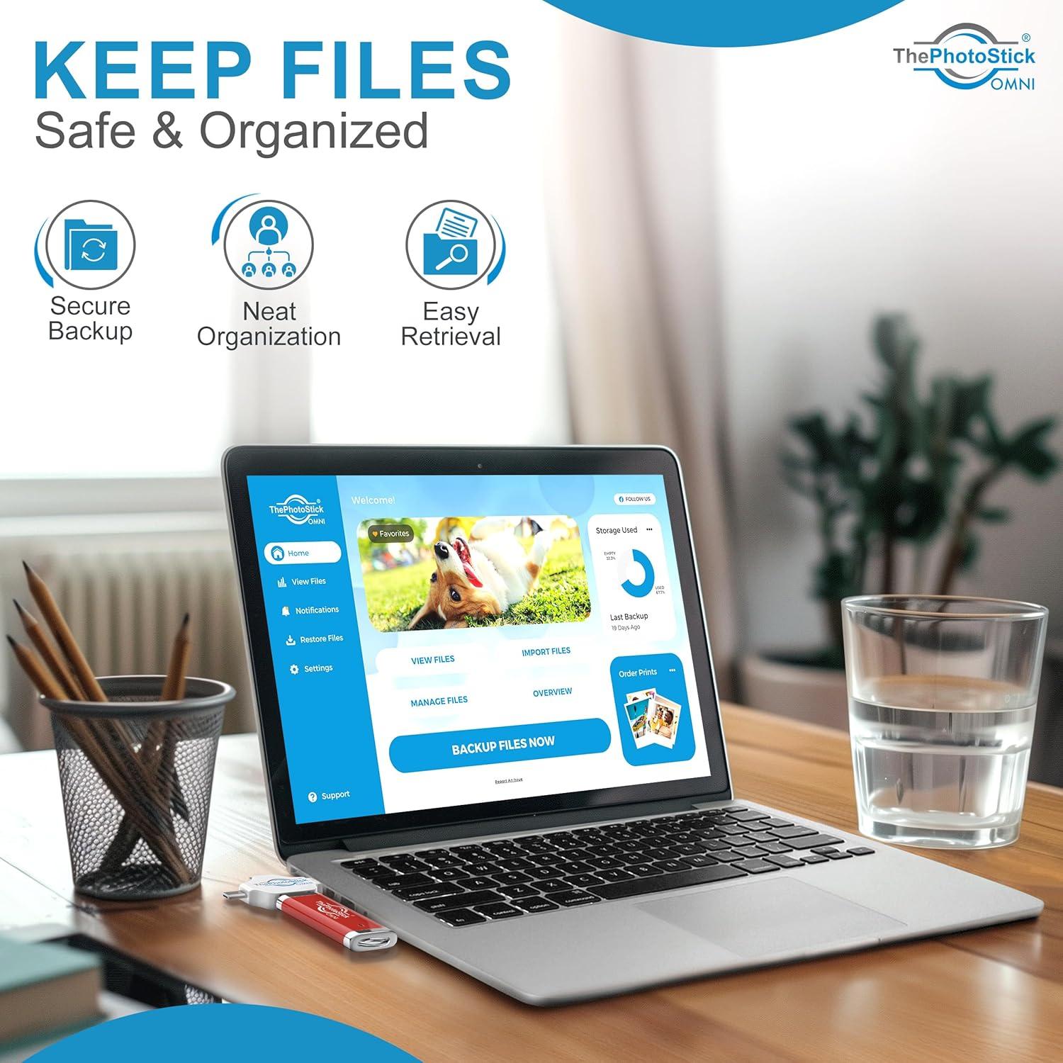 ThePhotoStick Omni 512GB - Respaldo Seguro de Fotos y Videos