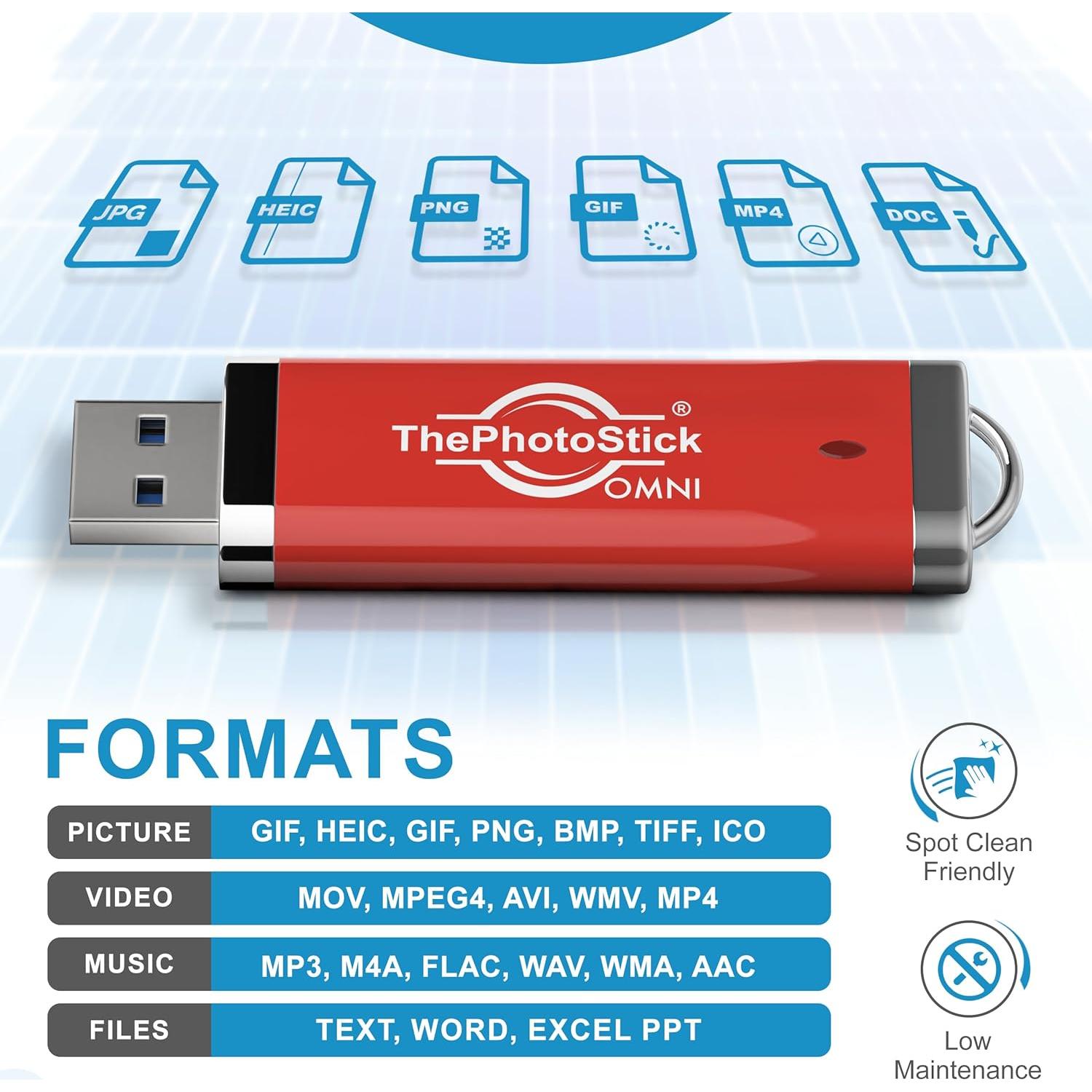 ThePhotoStick Omni 512GB - Respaldo Seguro de Fotos y Videos