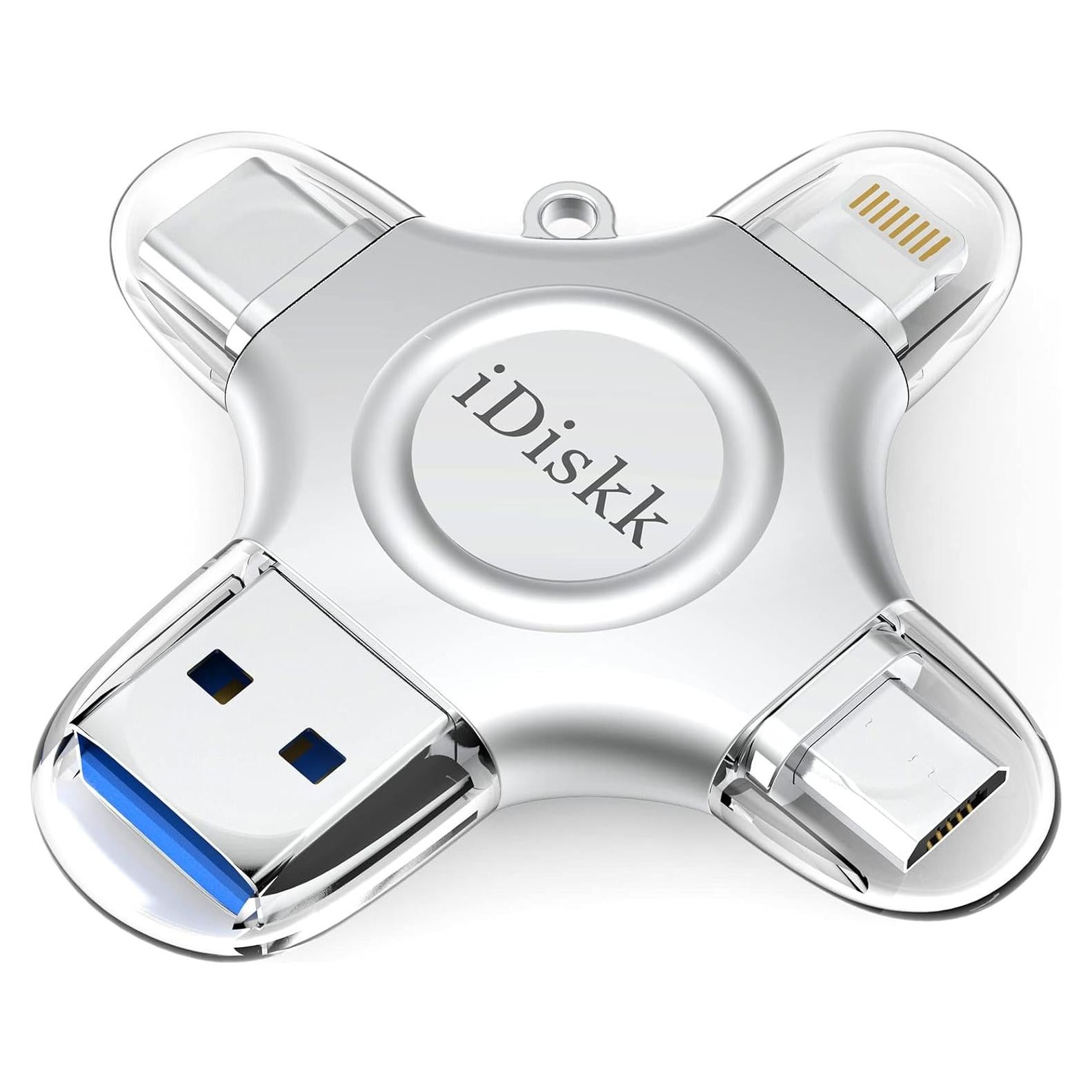 iDiskk Unidad Flash 256GB USB C para iPhone y Android
