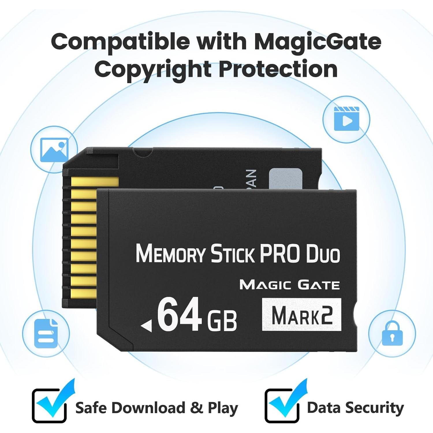 Memoria Stick Pro Duo 64GB Pefishop para PSP y Cámaras