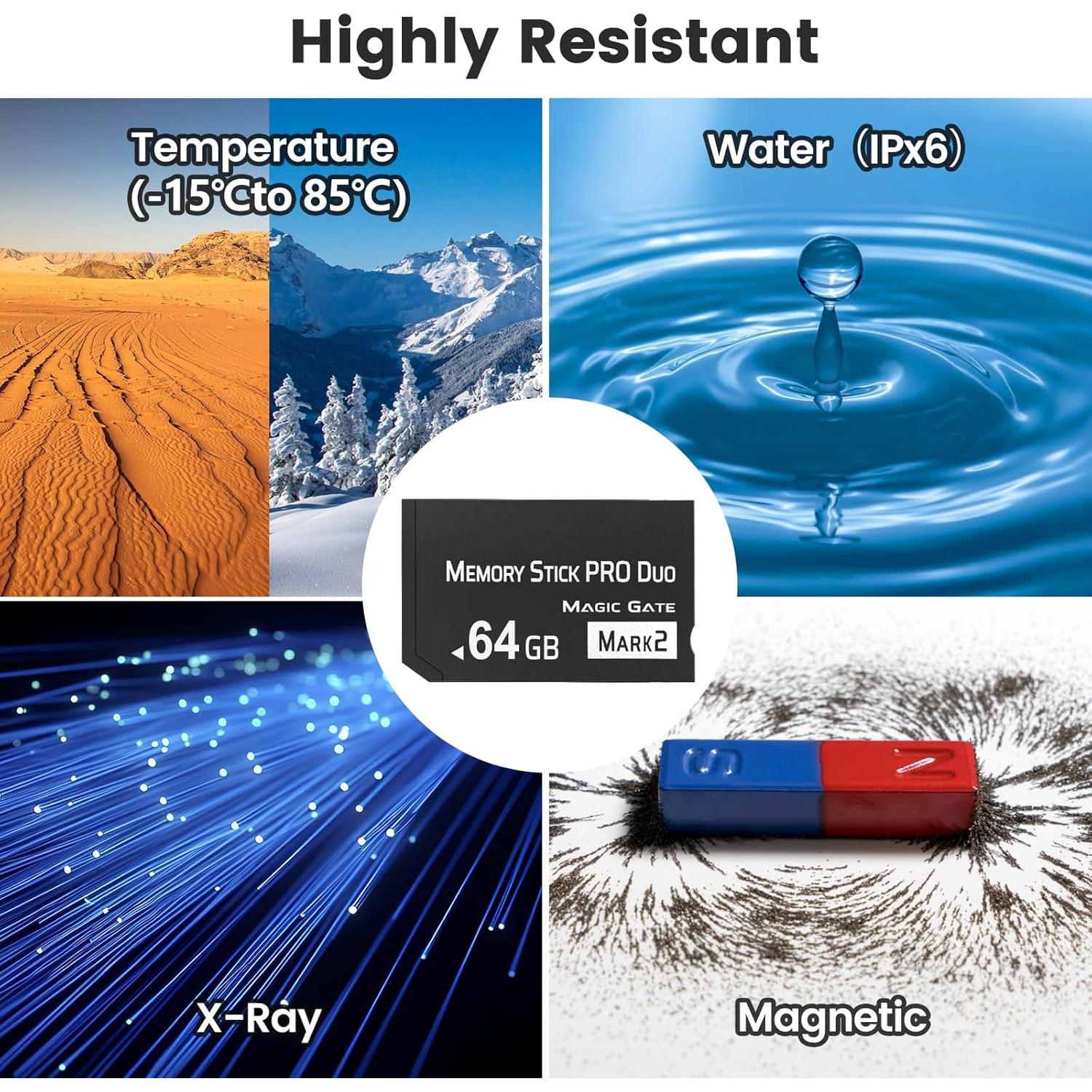 Memoria Stick Pro Duo 64GB Pefishop para PSP y Cámaras