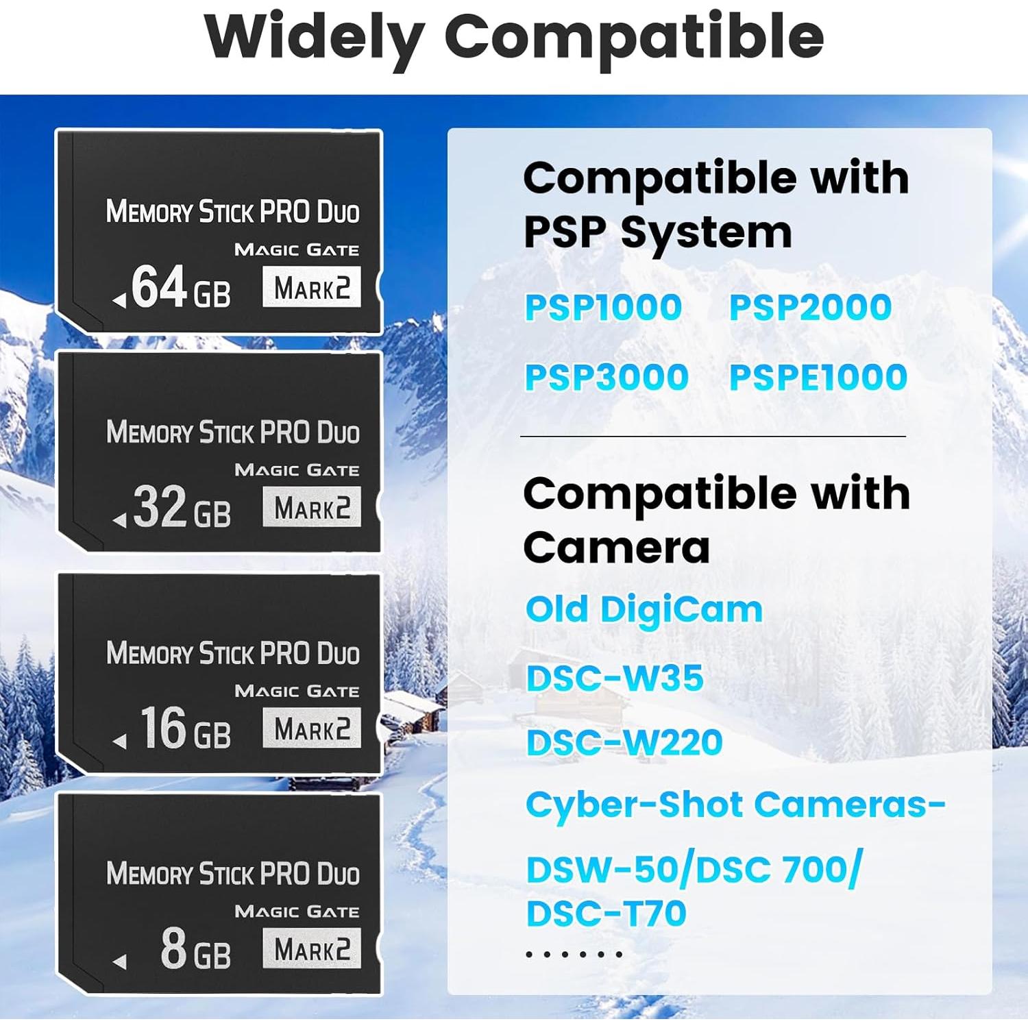 Memoria Stick Pro Duo 64GB Pefishop para PSP y Cámaras