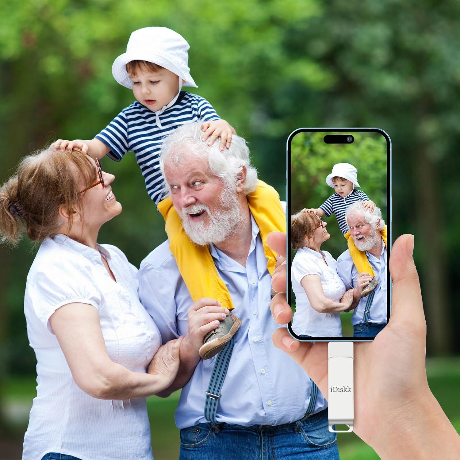 iDiskk 256GB Stick de Almacenamiento para iPhone MFi