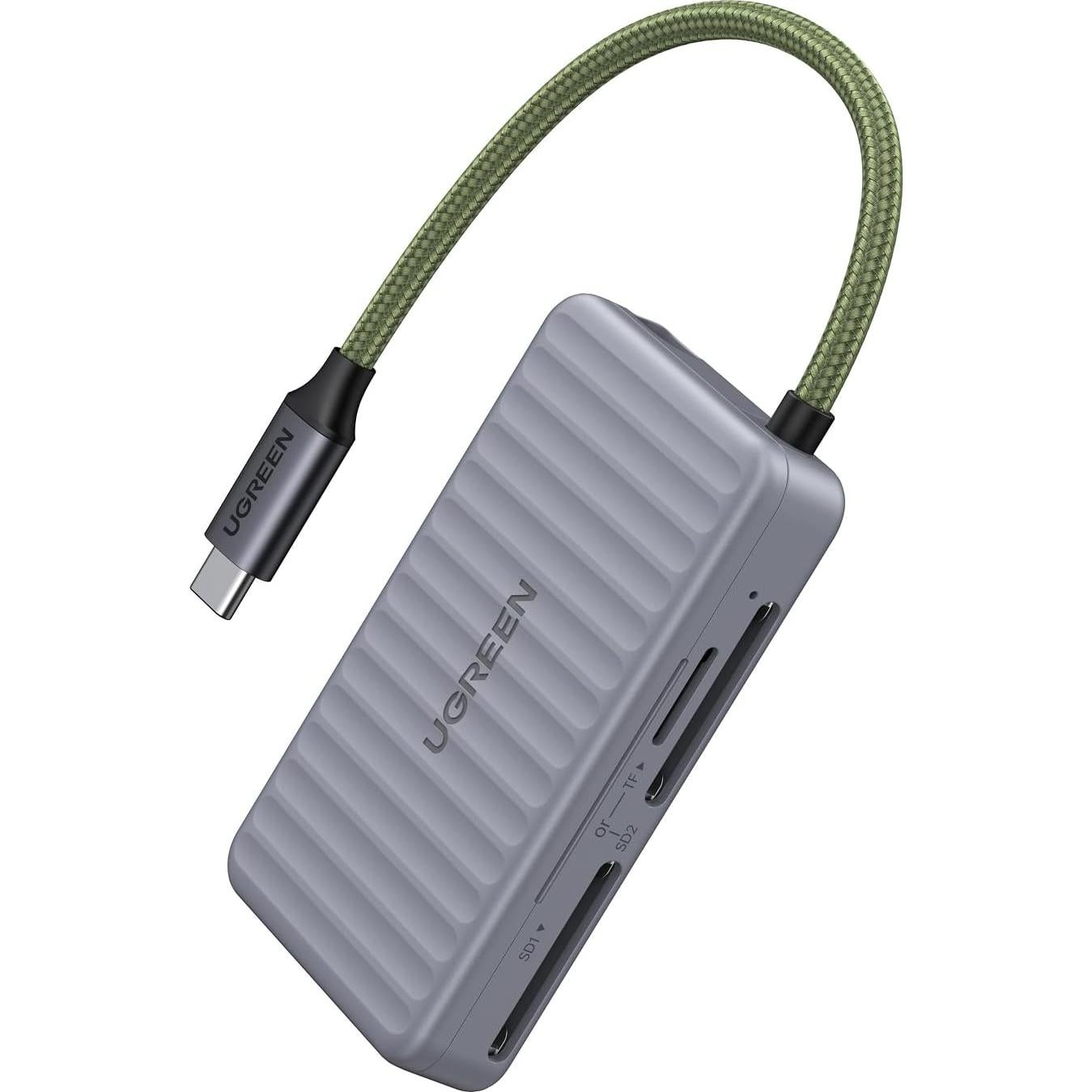 Lector de Tarjetas SD USB C UGREEN con Estuche para 4 Tarjetas