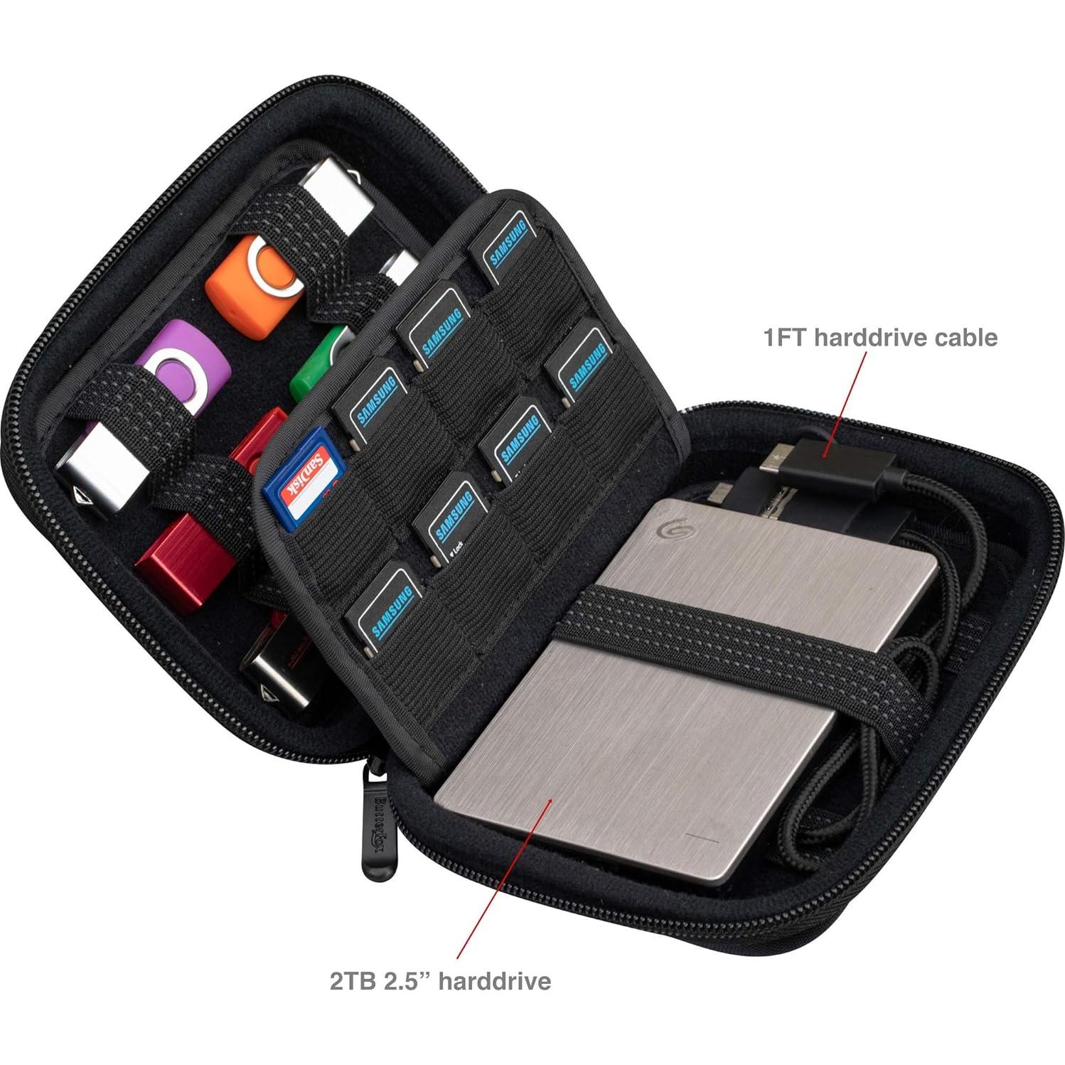 Funda de Almacenamiento ButterFox para USB y Tarjetas SD (12USB+16SD)