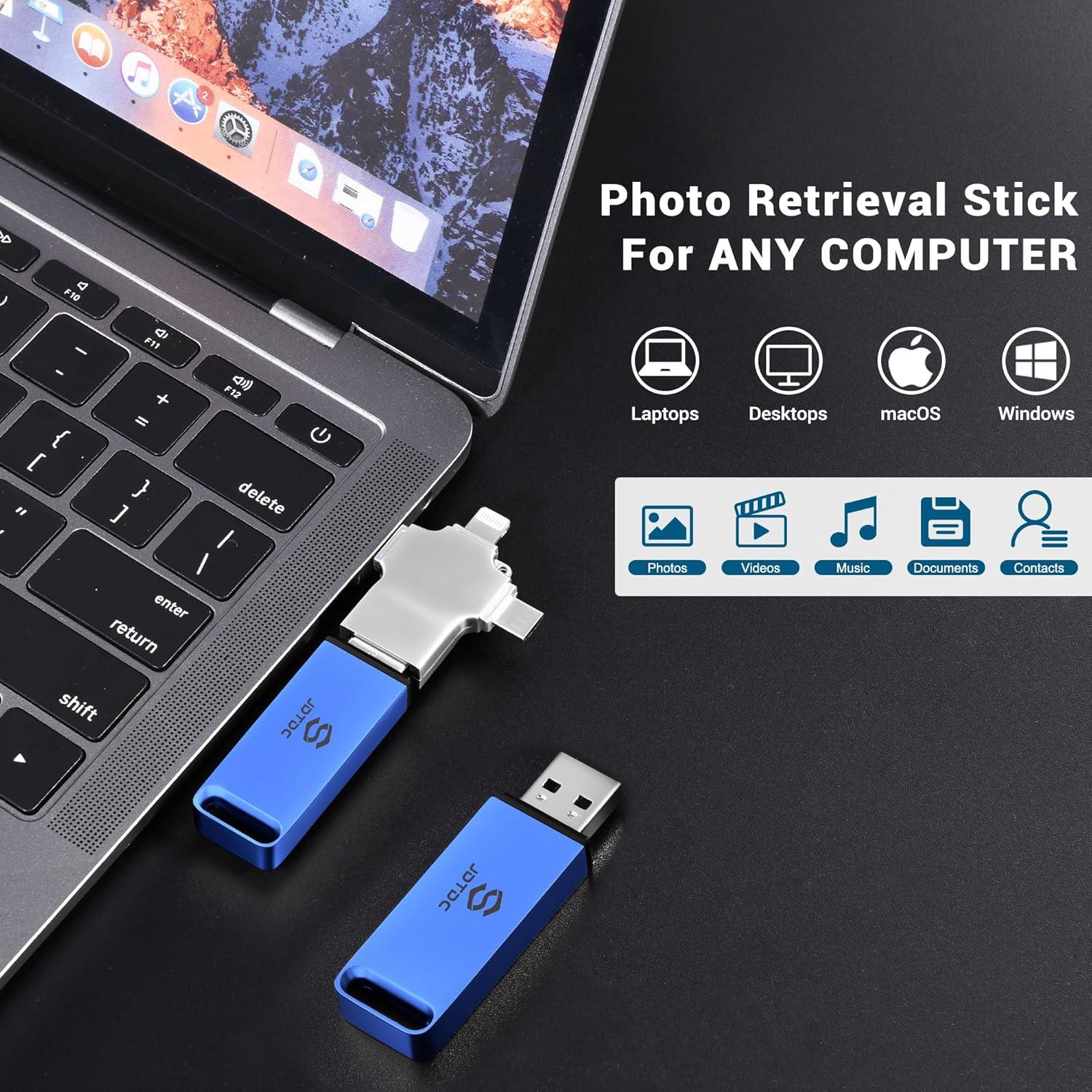 Stick de Copia de Seguridad 128GB JSL JDTDC para iPhone y Android