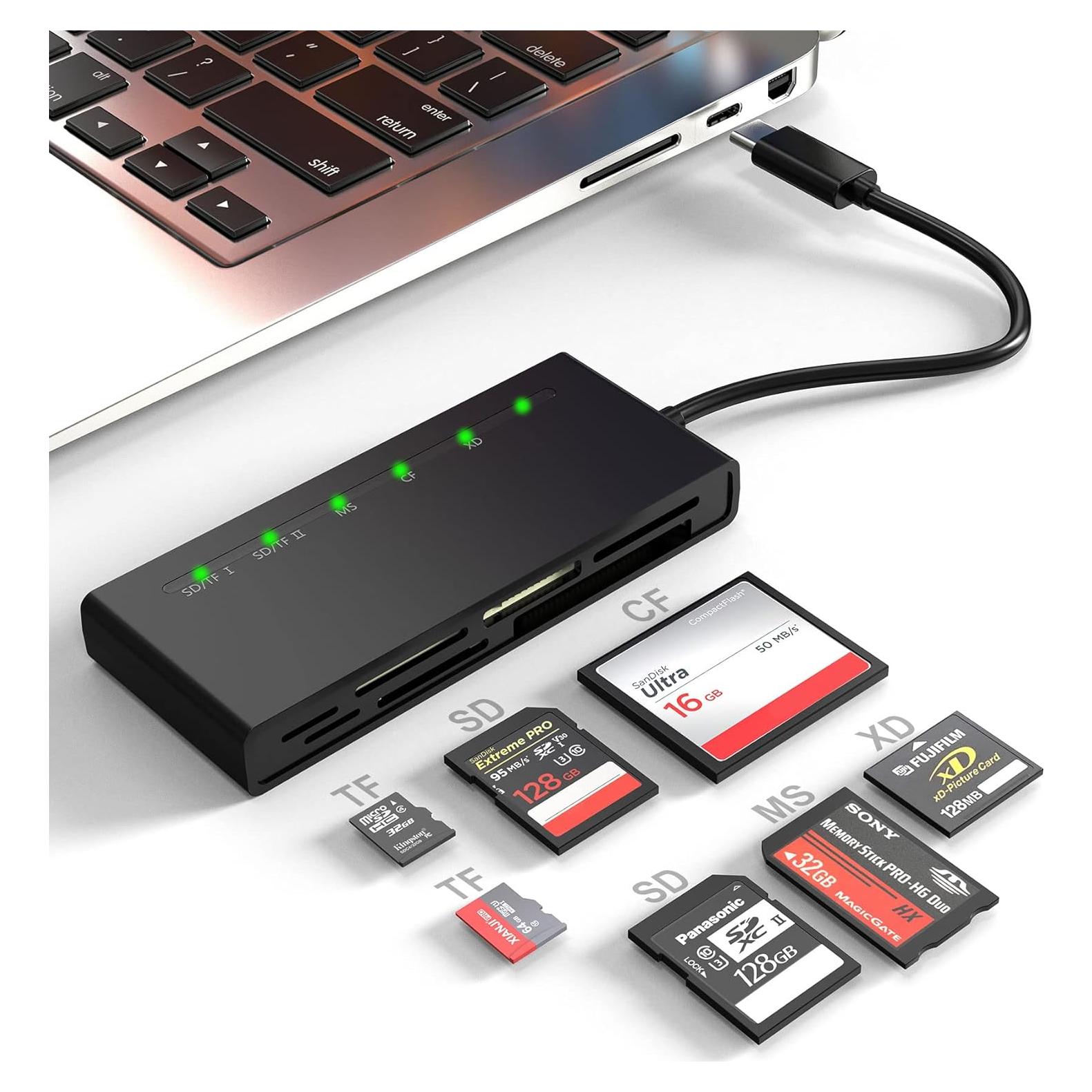 Lector de Tarjetas Multi USB-C 7-en-1 Yeemie Pro 5Gbps