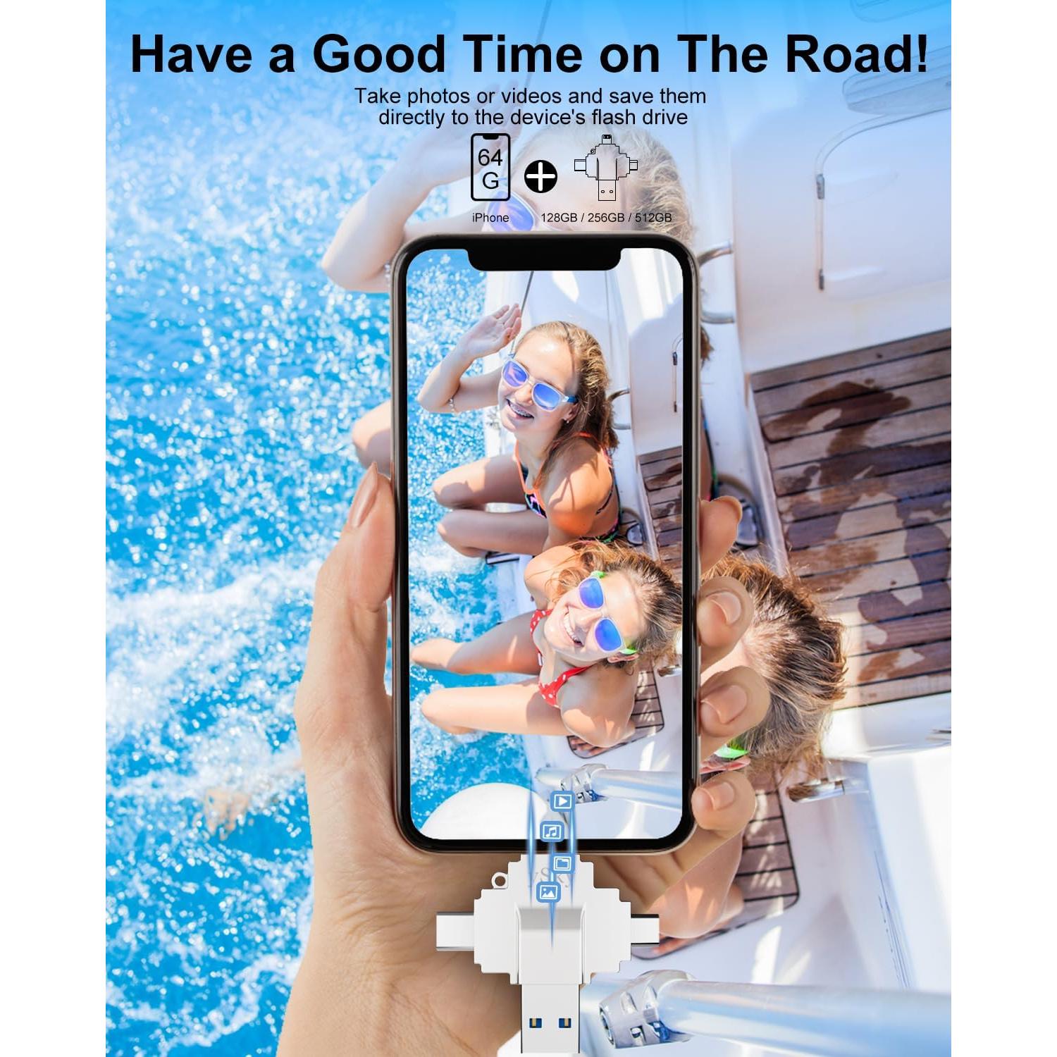 Memoria USB 1TB ySky MFi 4 en 1 para iPhone/iPad/Android