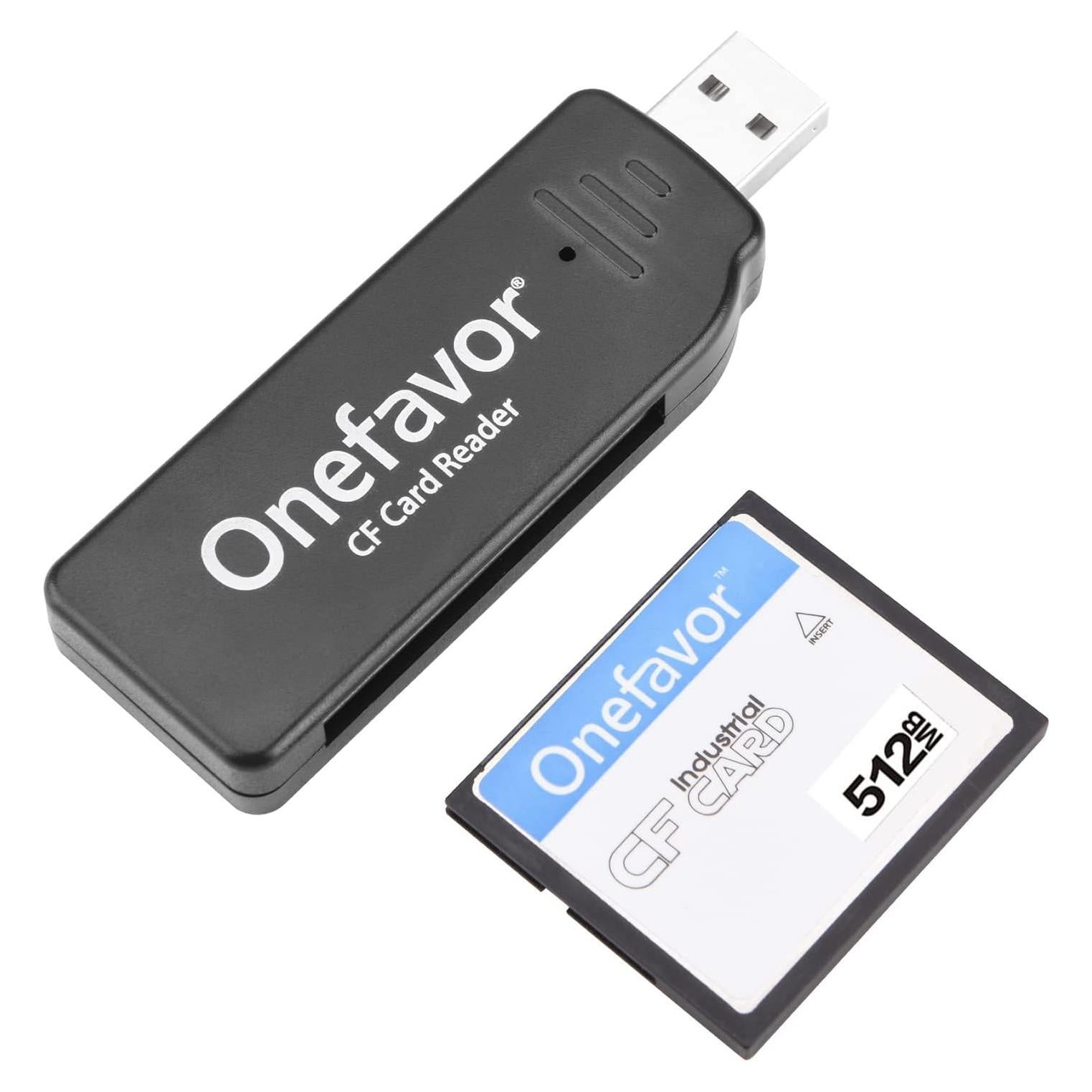 Lector de Tarjetas CompactFlash Onefavor USB 2.0 con 512MB
