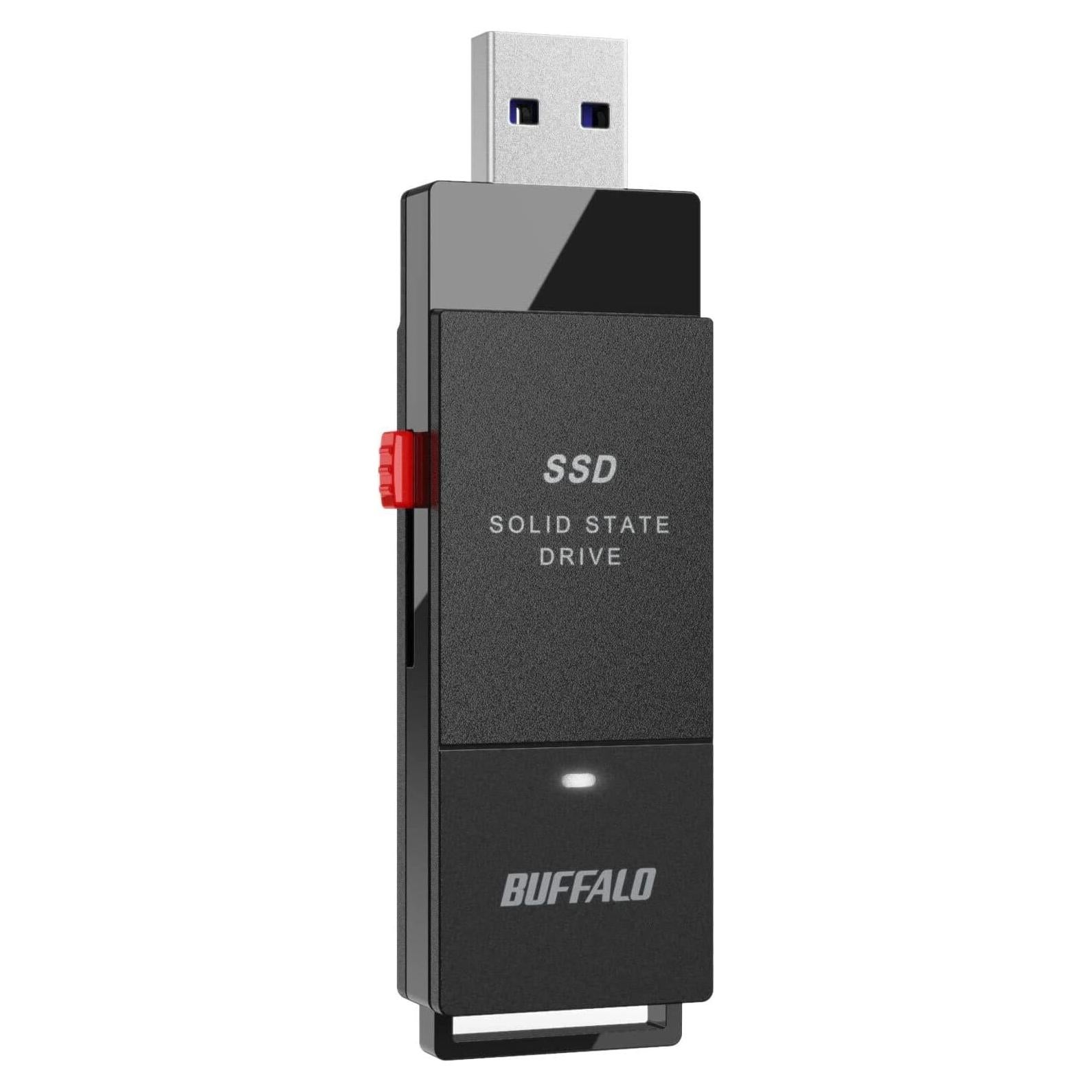 SSD Externo Buffalo 500GB USB-C USB-A 600MB/s Portátil