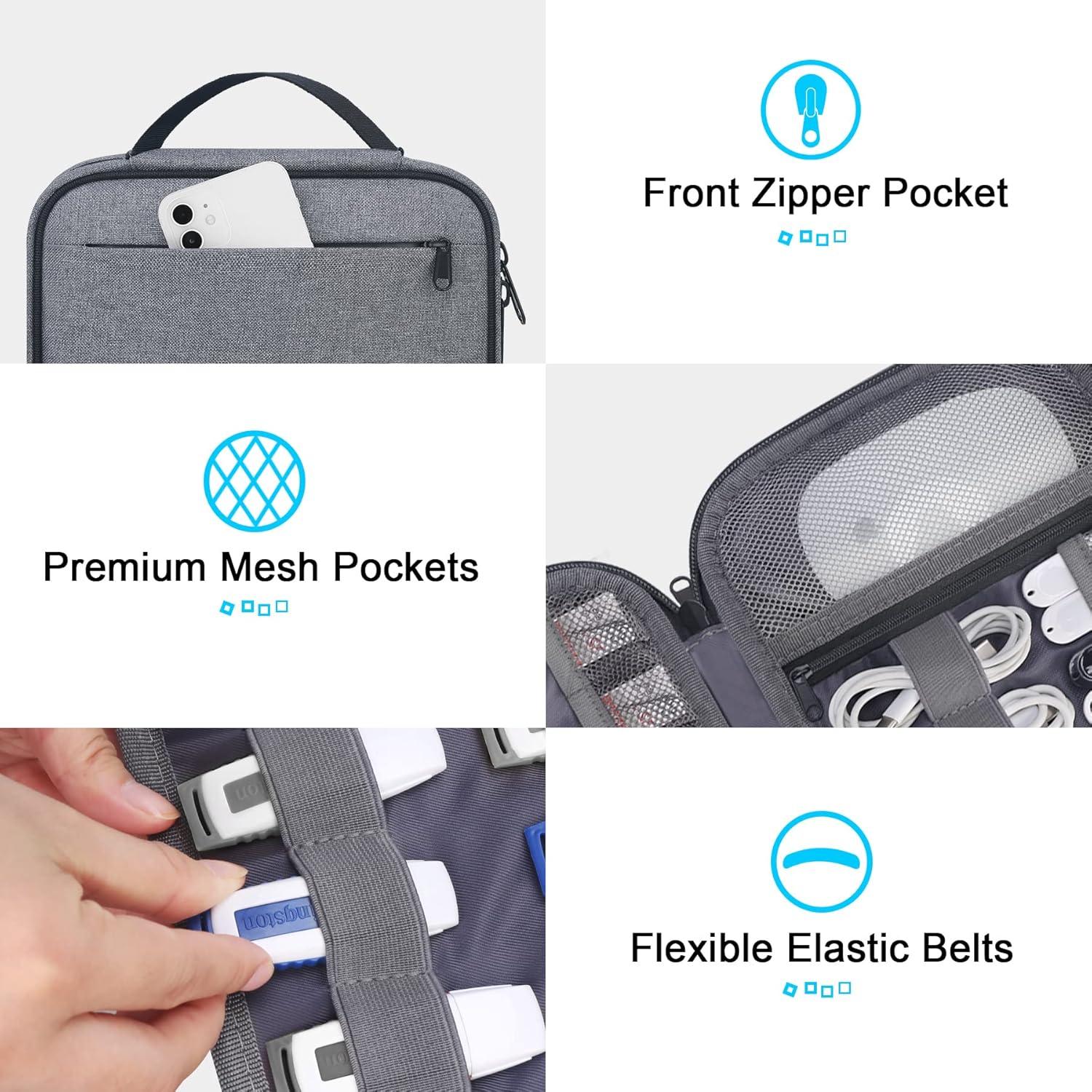 Funda Organizador para USB Flash Drive Lacdo Gris 54 Capacidad