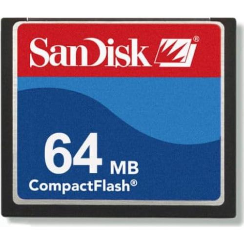 Tarjeta CompactFlash SanDisk 64 MB Resistente al Agua