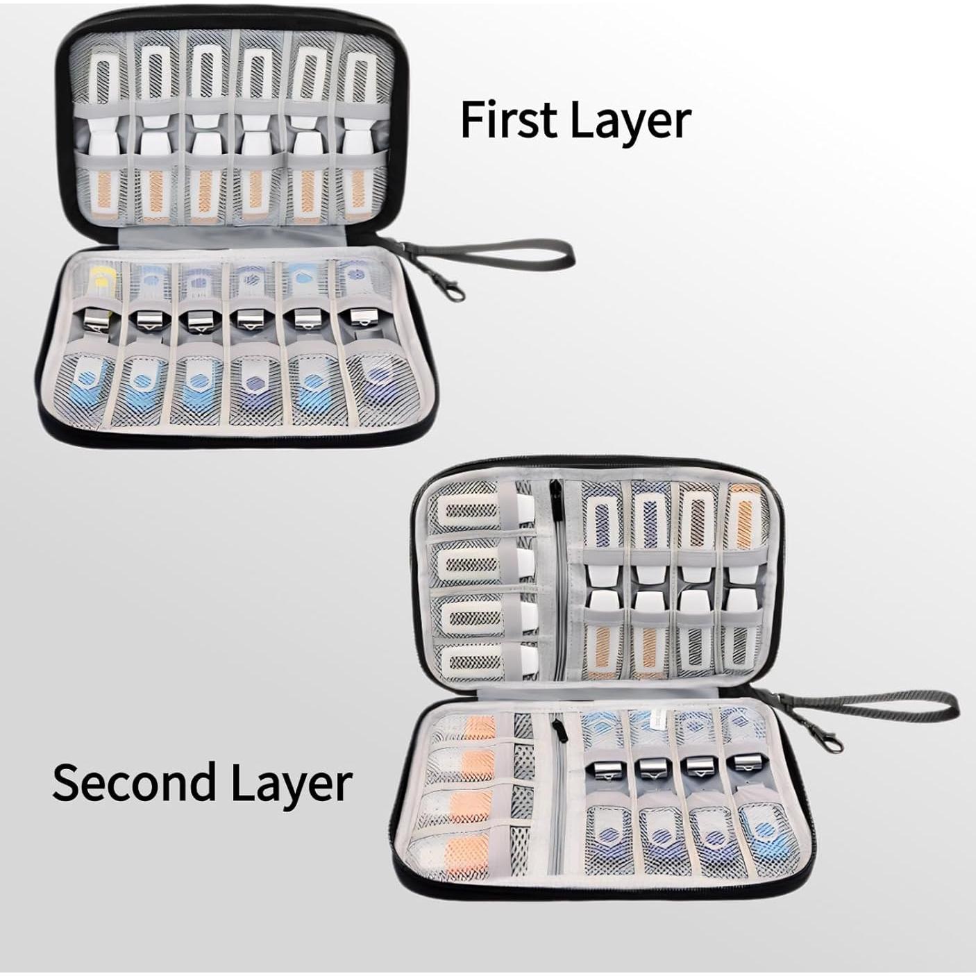 Funda Organizador USB Zealearn 48 Slots Negro para Flash Drive