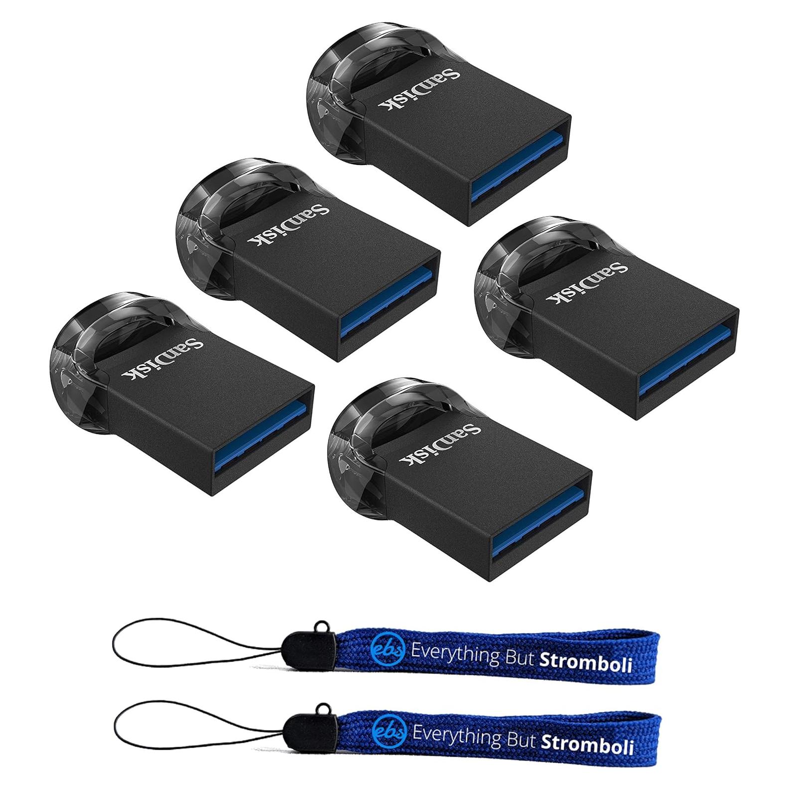 SanDisk Ultra Fit USB 3.1 128GB - Paquete de 5 Unidades