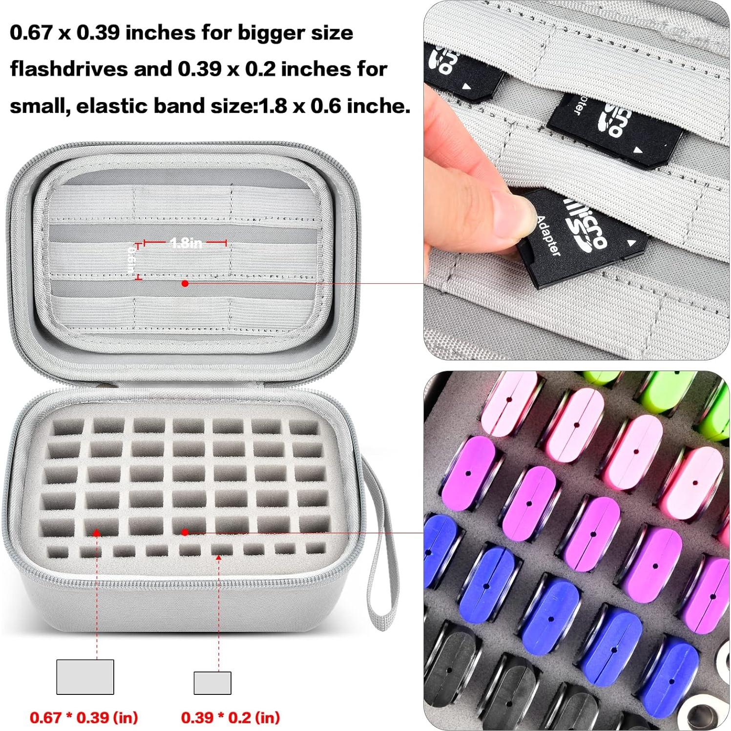 Funda Organizadora para Pen Drive USB Comecase Gris 17.8x12.9cm