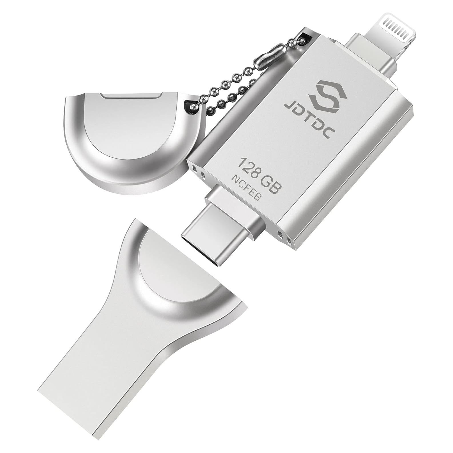 Unidad Flash 3 en 1 MFi Apple 128GB - Almacenamiento Seguro