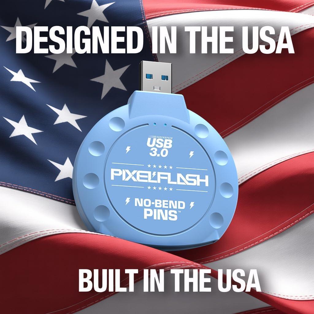 Lector de Tarjetas CF PixelFlash Azul USB 3.0 5GB/s