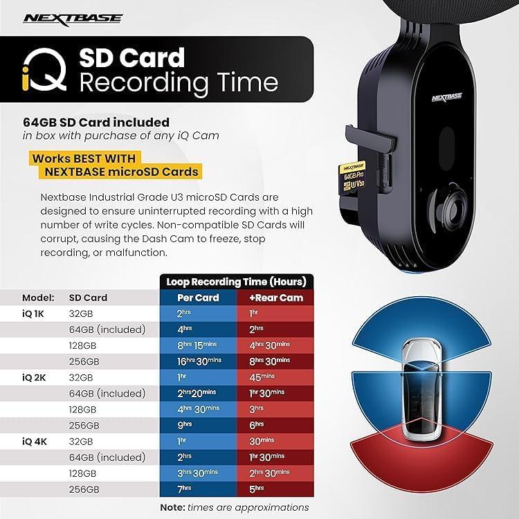 Tarjeta Micro SD 256GB U3 Nextbase con Adaptador