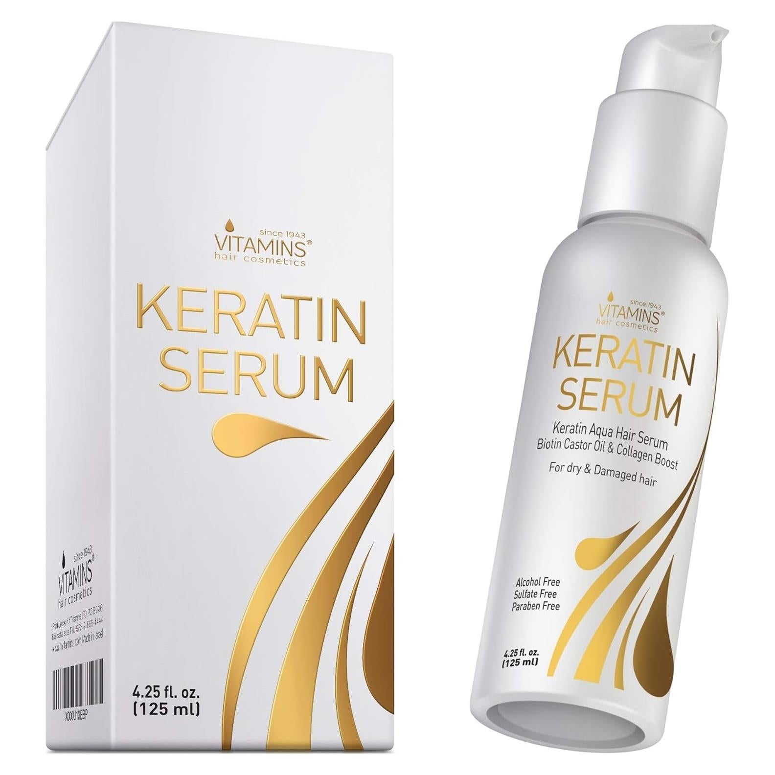 Sérum Capilar VITAMINS Queratina 181g - Control Frizz y Brillo