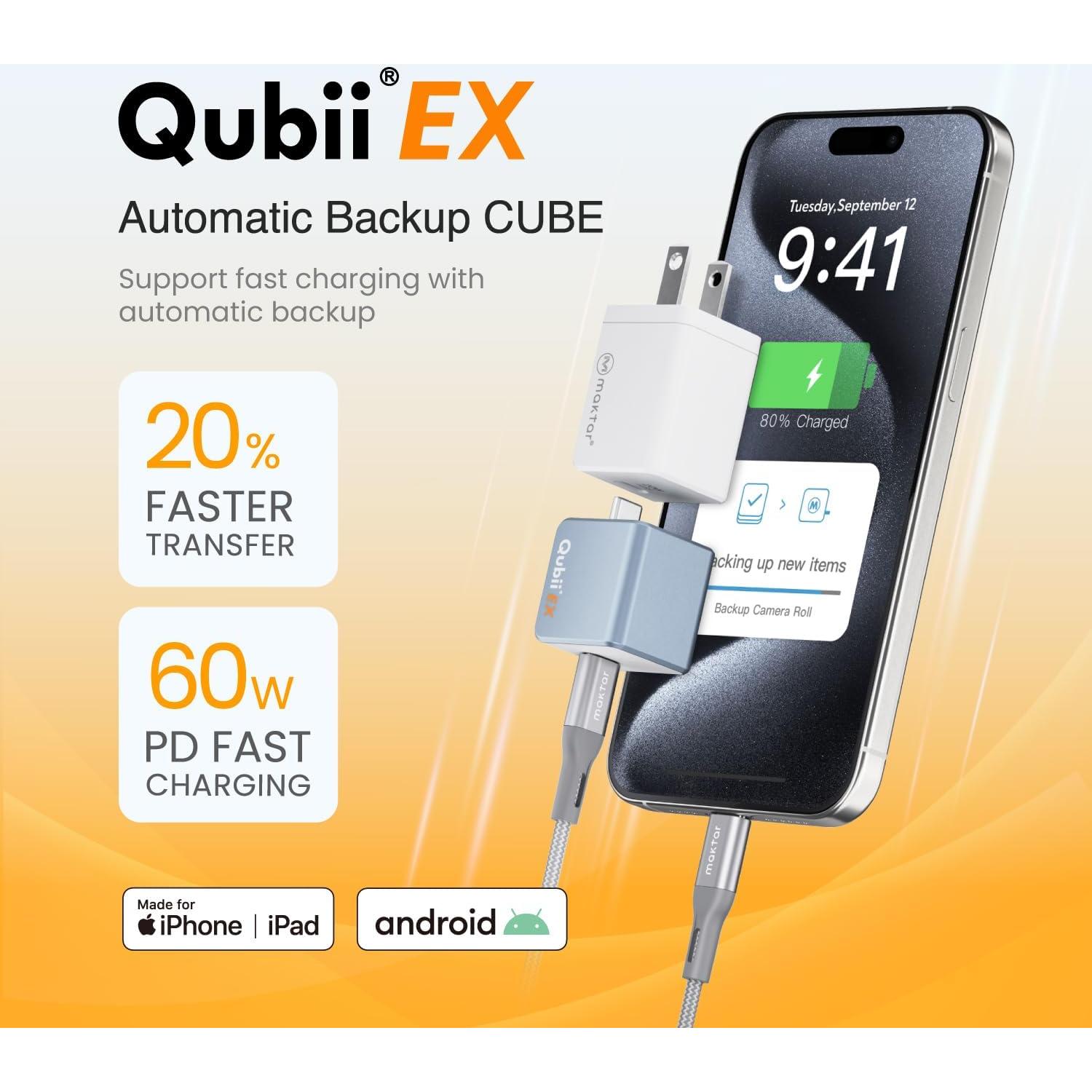 Maktar Qubii EX 256GB USB-C Copia de Seguridad Automática