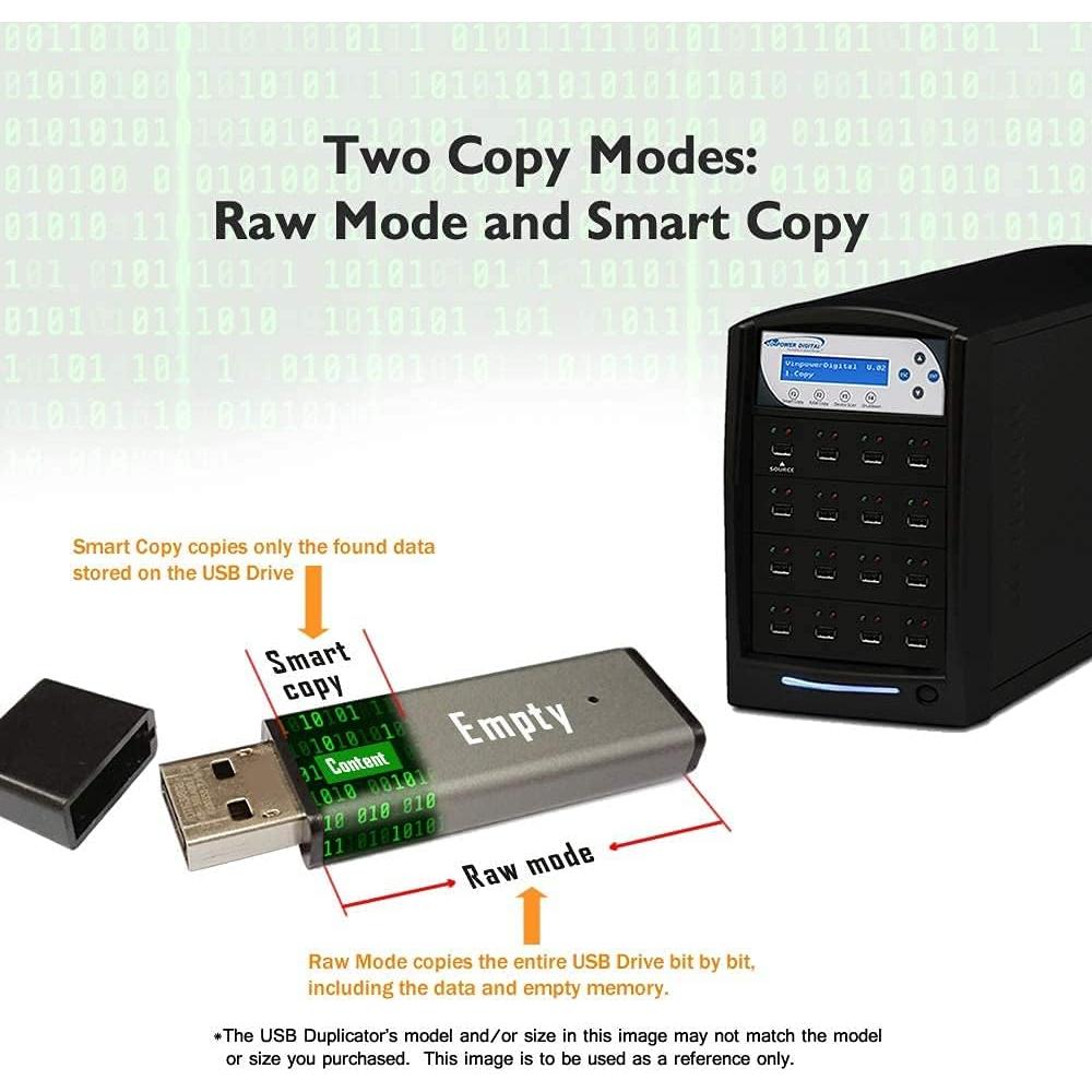 Duplicador USB Vinpower Digital 1 a 15 Independiente Negro