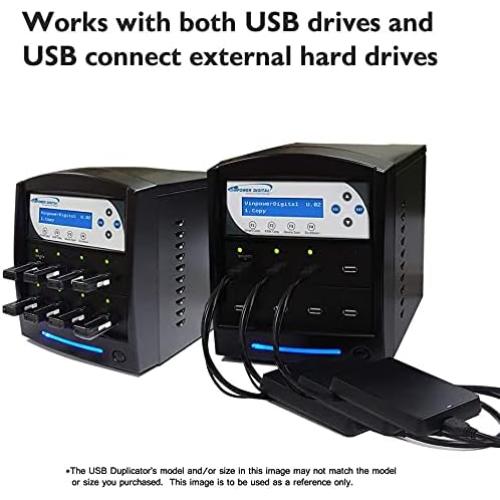 Duplicador USB Vinpower Digital 1 a 15 Independiente Negro