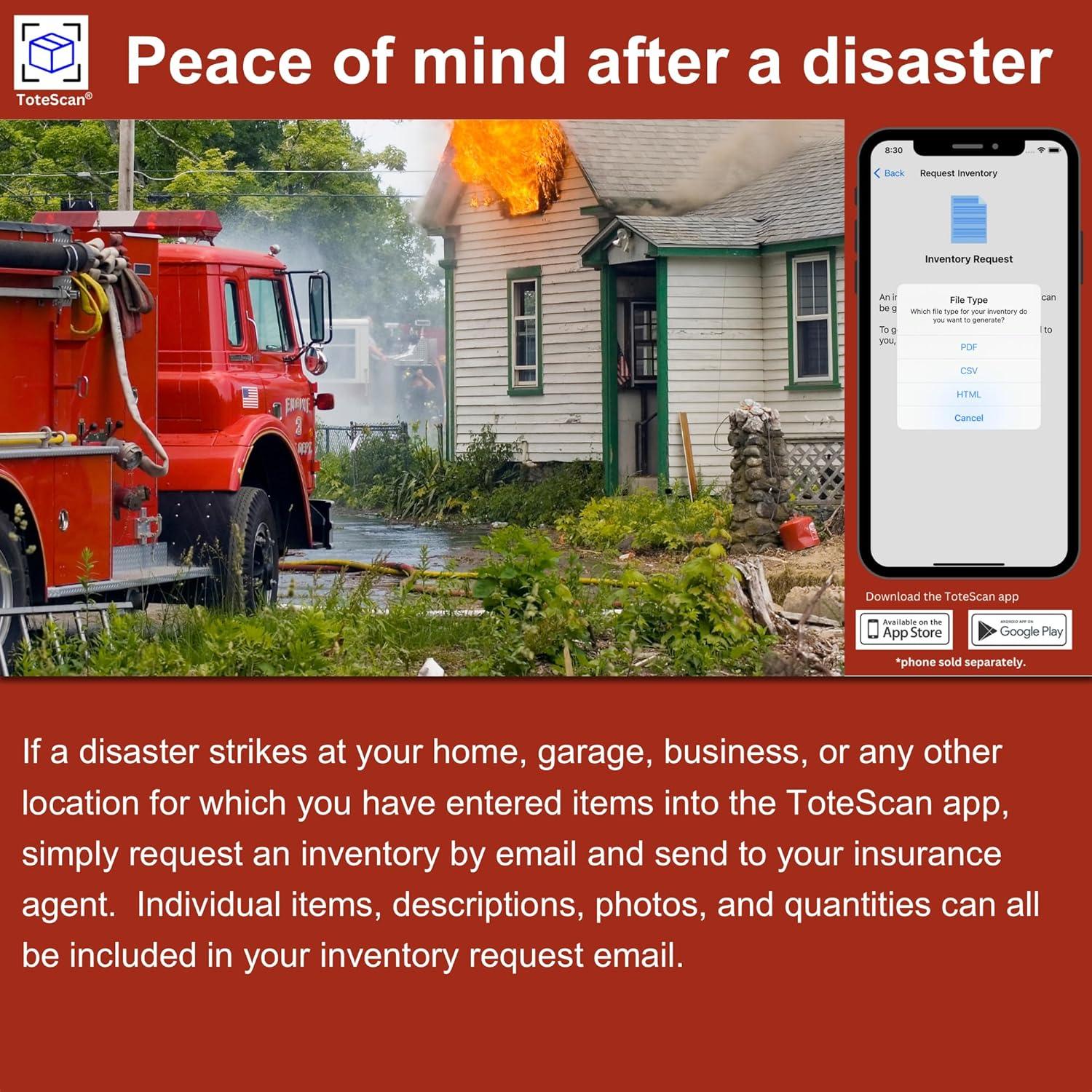 Etiquetas QR Inteligentes ToteScan 45 Unidades 6.35x7.62cm