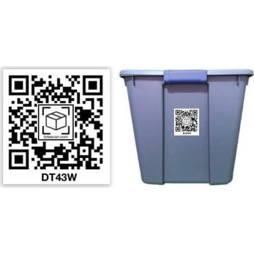 Etiquetas QR Inteligentes ToteScan 45 Unidades 6.35x7.62cm