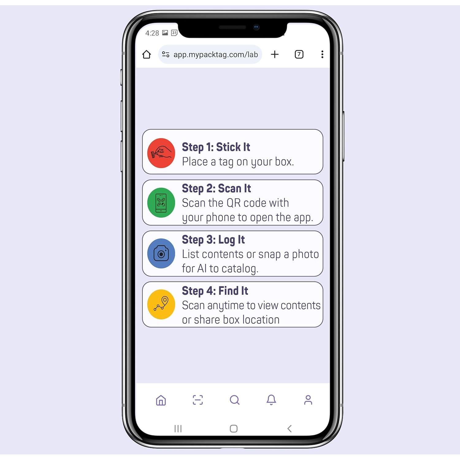 Etiquetas QR PackTag 48 Unidades para Organización Inteligente