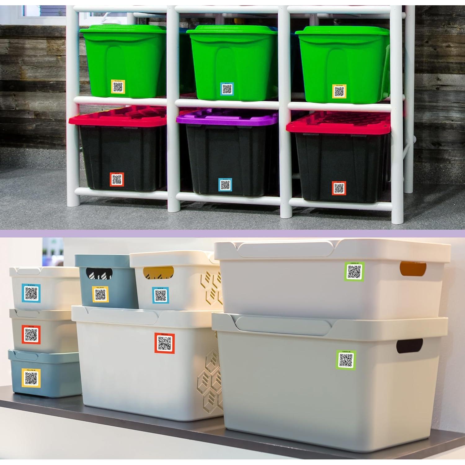 Etiquetas QR PackTag 48 Unidades para Organización Inteligente