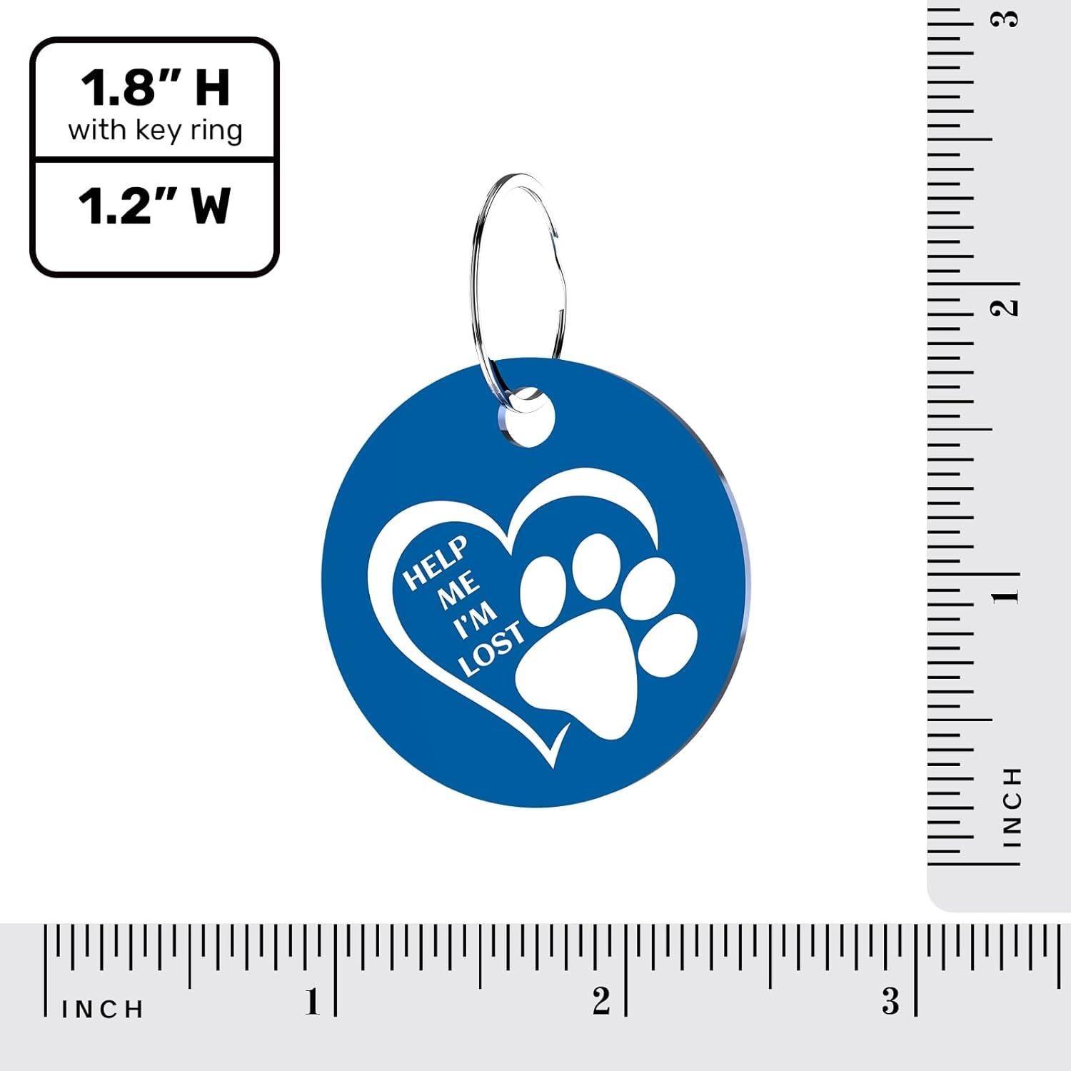 Etiqueta Identificación Personalizada Perro MYLUCKYTAG Acero Inoxidable QR