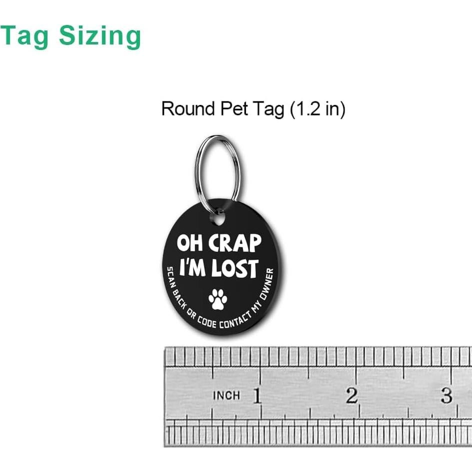 Etiqueta de Identificación para Perros MYLUCKYTAG QR Acero Inoxidable