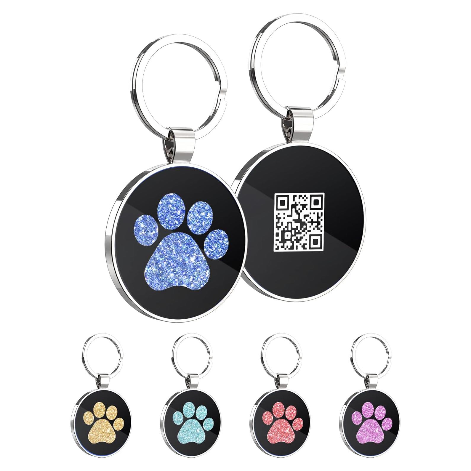 Etiqueta QR para perros KEKID personalizada 3.2 cm azul