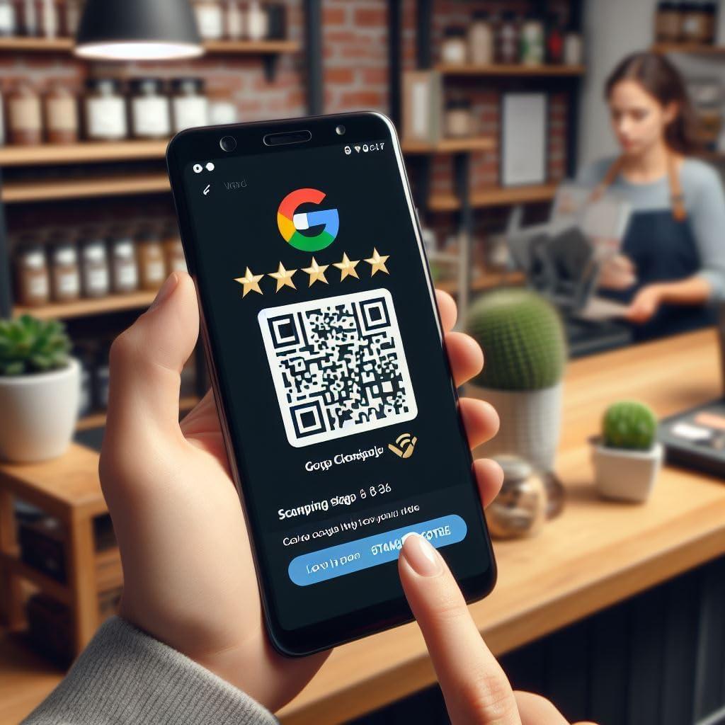 Tarjetas de Reseñas Multi-Link ScanAndBuyWall - Paquete de 4