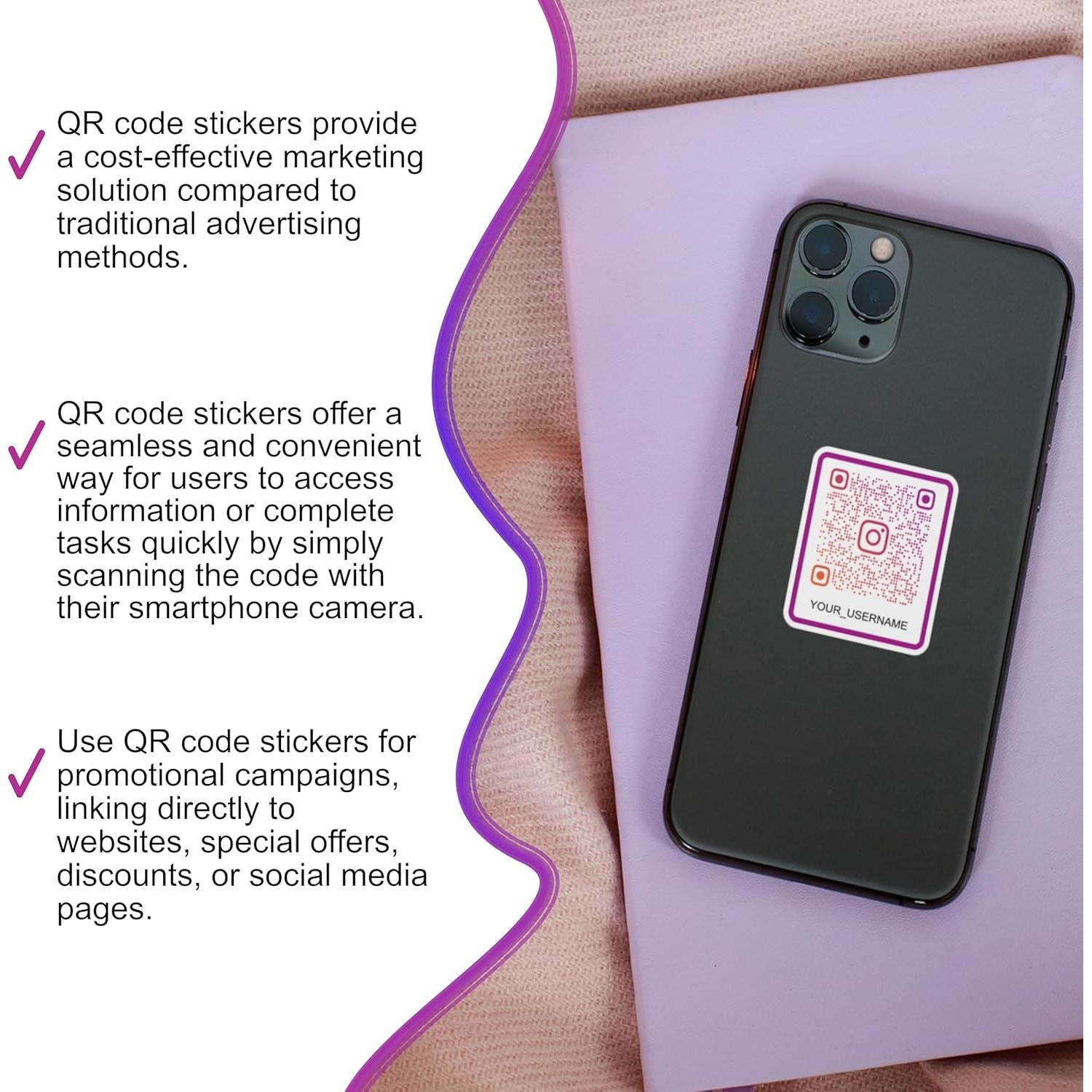 Pegatinas Personalizadas QR Crazy4Decals - Laminado UV