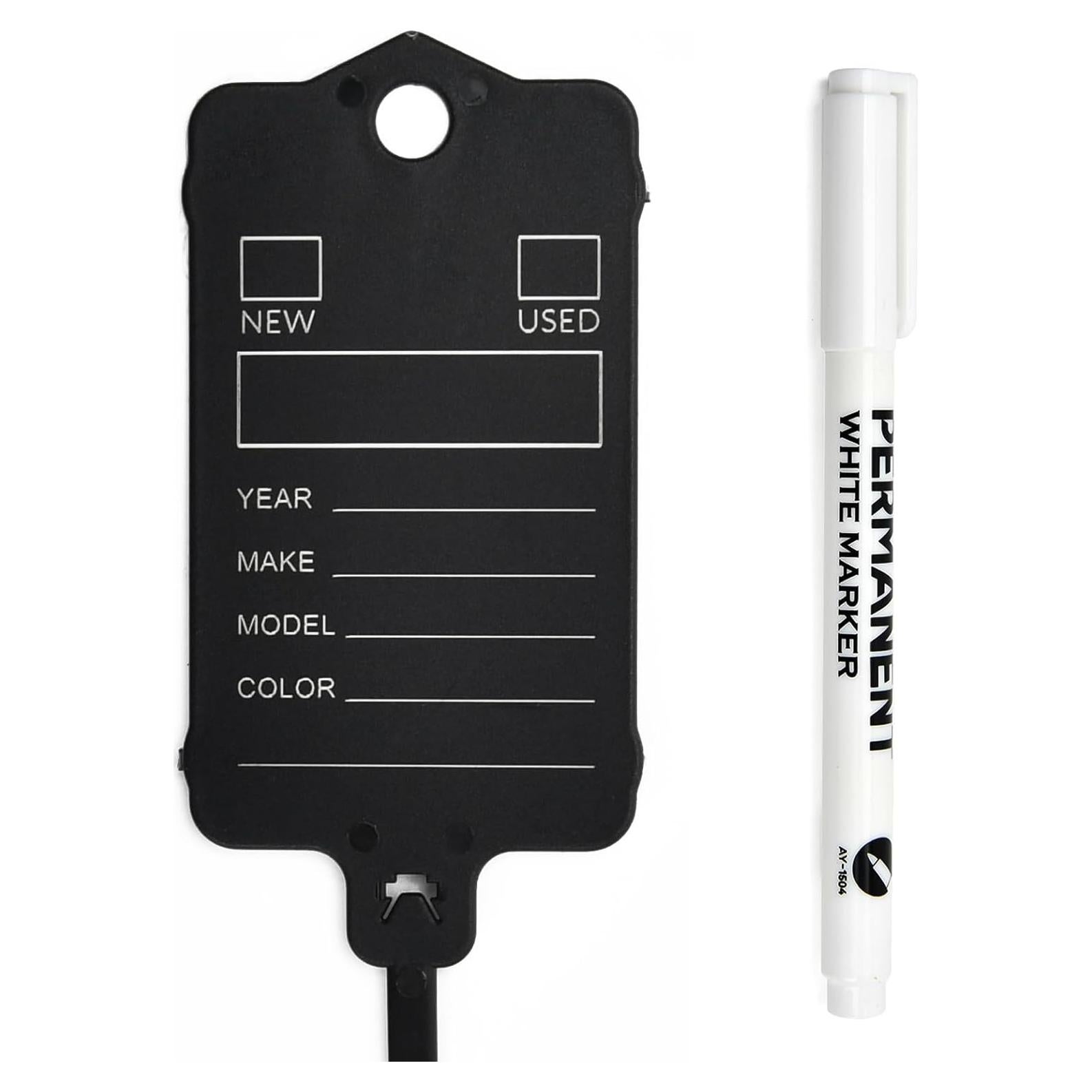 Etiquetas de Llave PVC SSsealtag 100pcs Negro Organizador