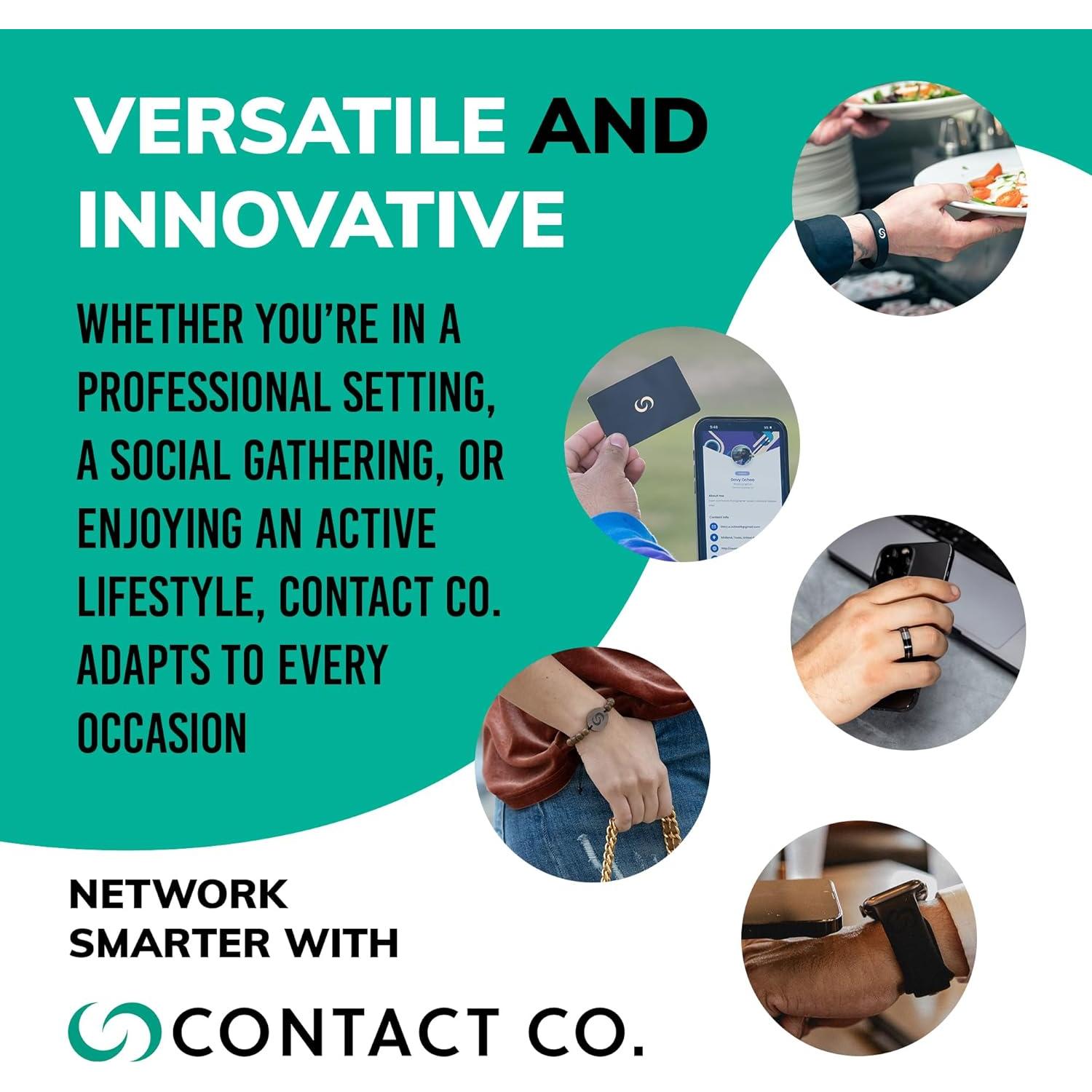 Llavero NFC Inteligente Contact Co Blanco - Compartición Instantánea