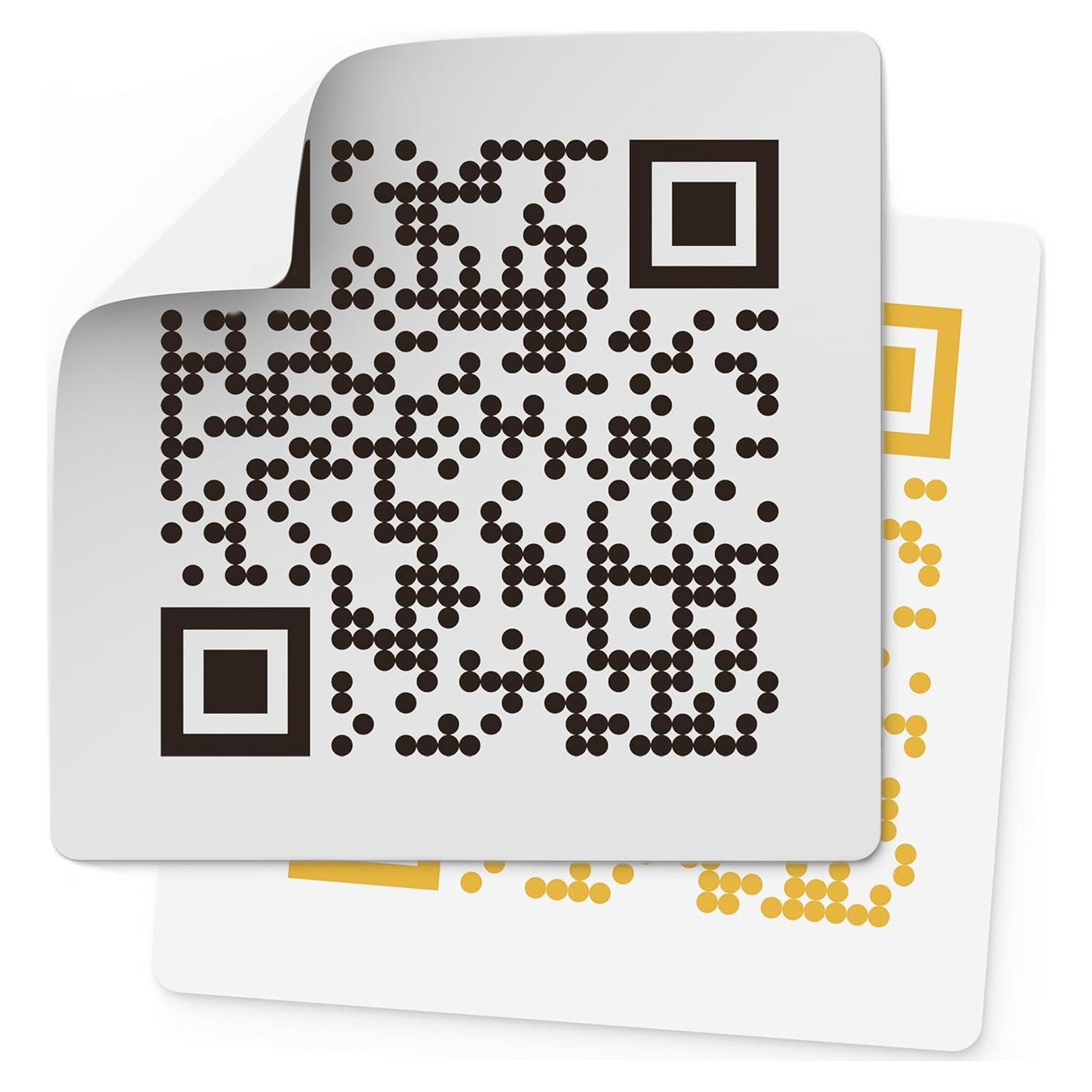 Etiquetas de Código QR Personalizadas Anewdecals 1-25.4 cm