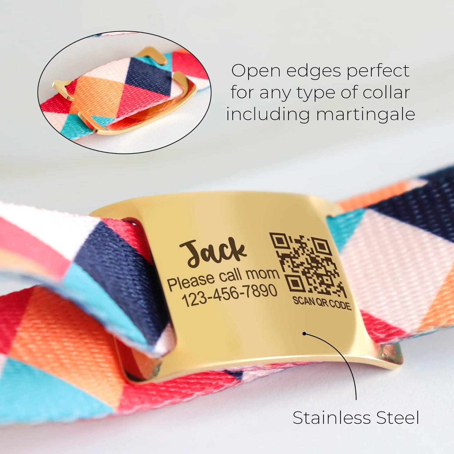 Placa de Identificación QR para Mascotas PAWNIMALS - Acero Inoxidable