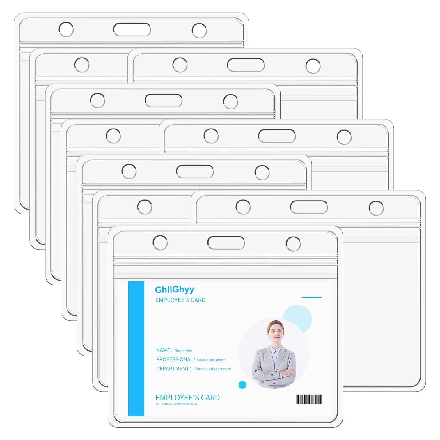 40 Soportes de Tarjeta Plástica GhllGhyy 10.5x8.9 cm Impermeables